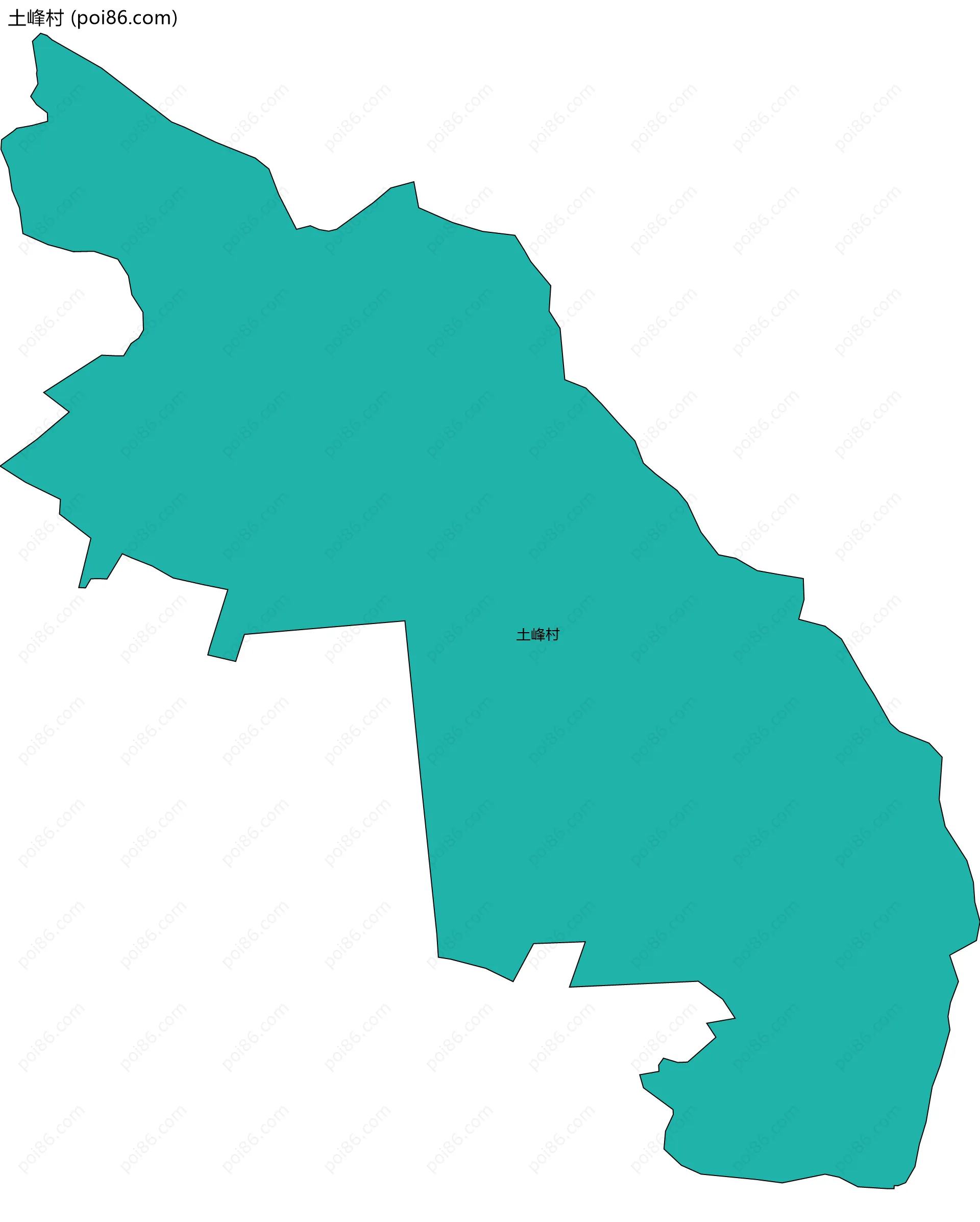 土峰村边界地图