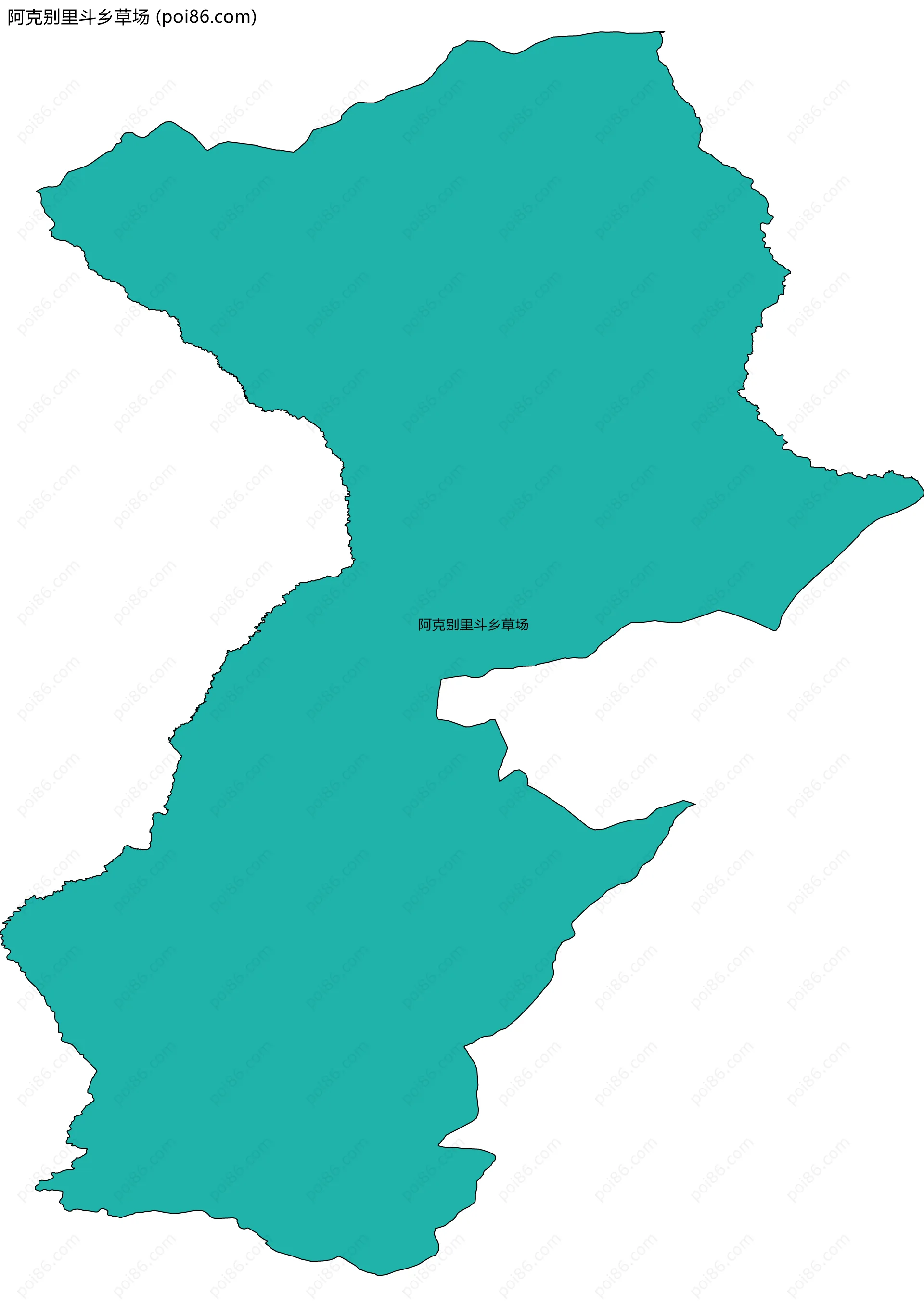 阿克别里斗乡草场边界地图