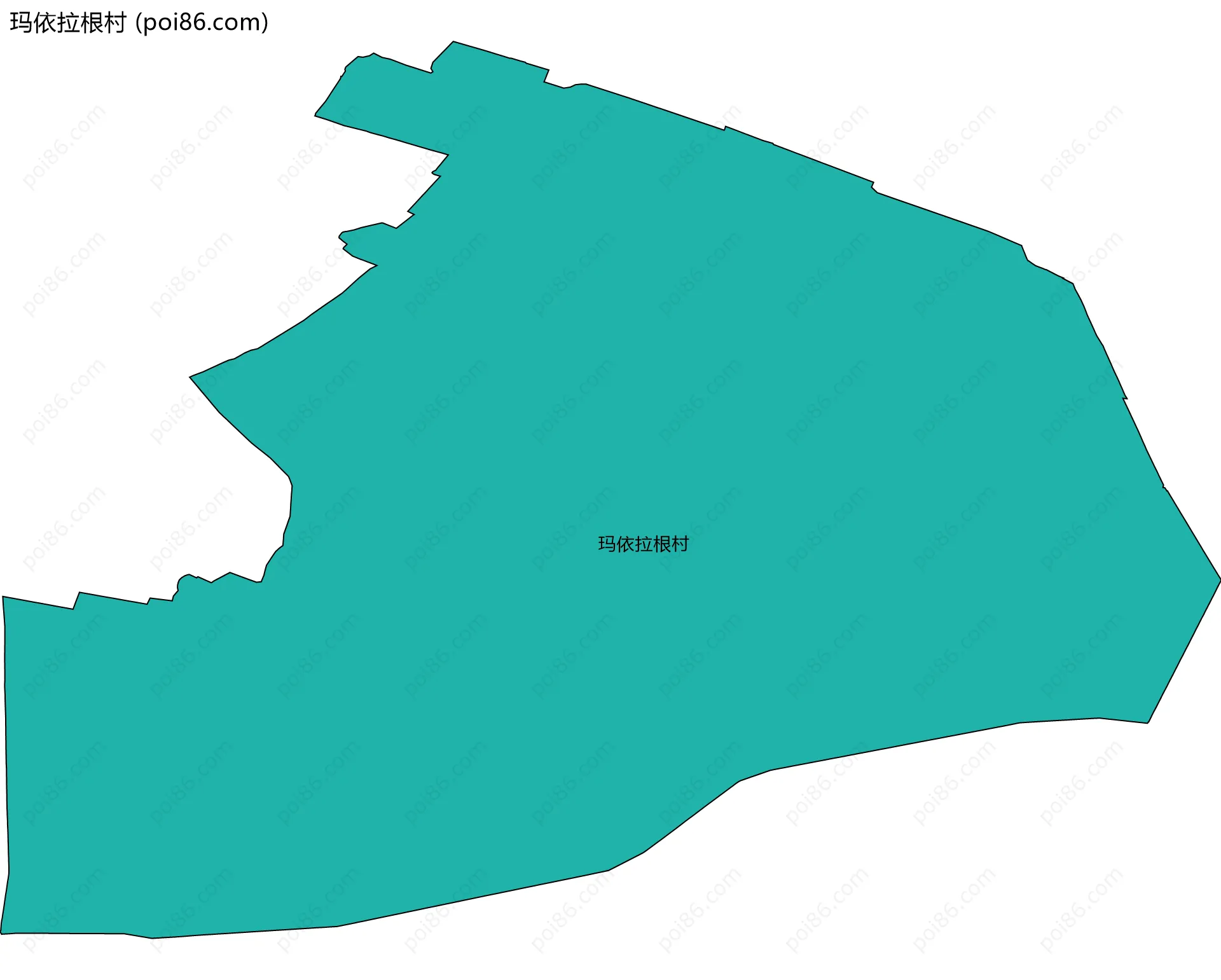 玛依拉根村边界地图