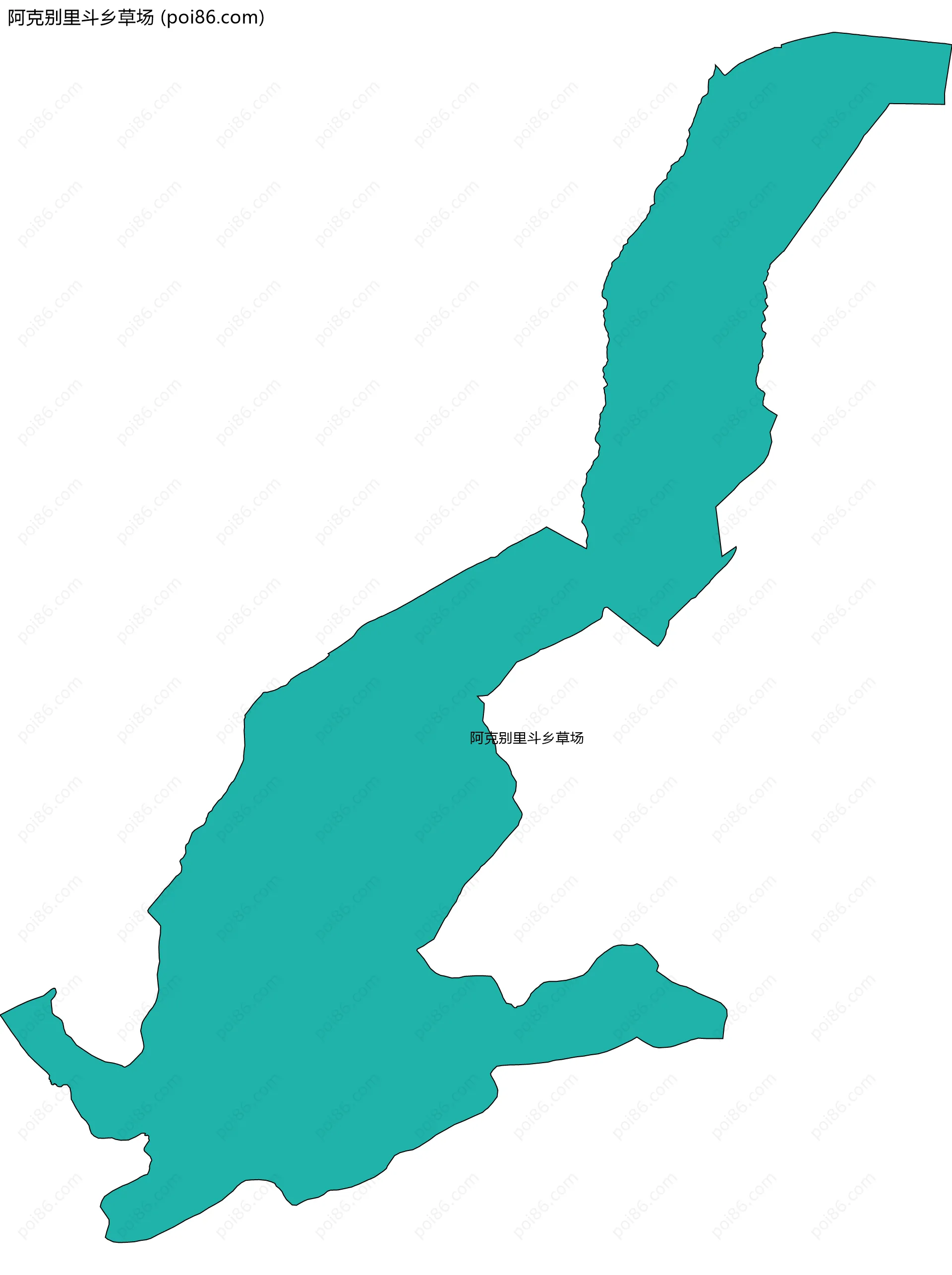 阿克别里斗乡草场边界地图