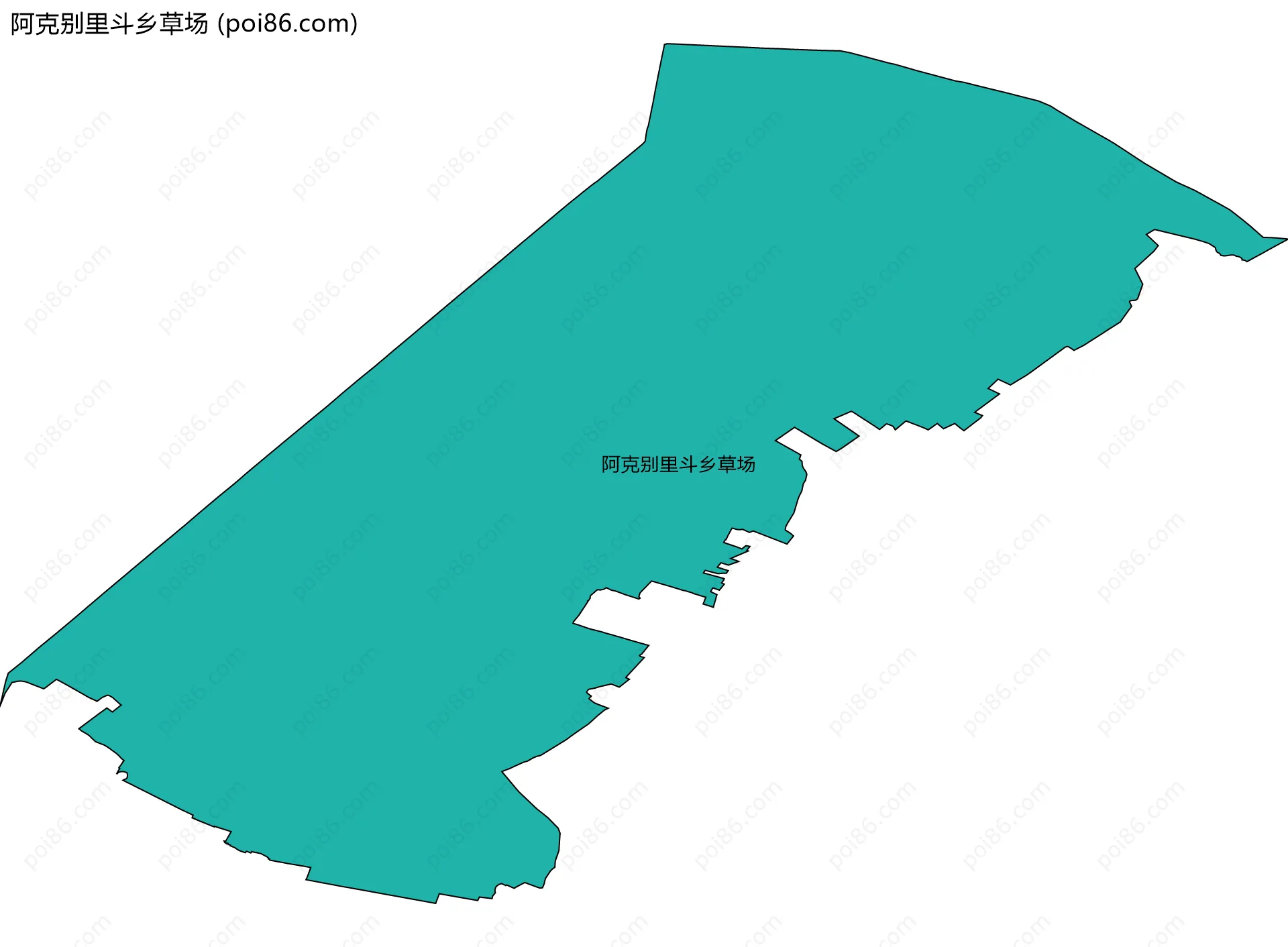 阿克别里斗乡草场边界地图