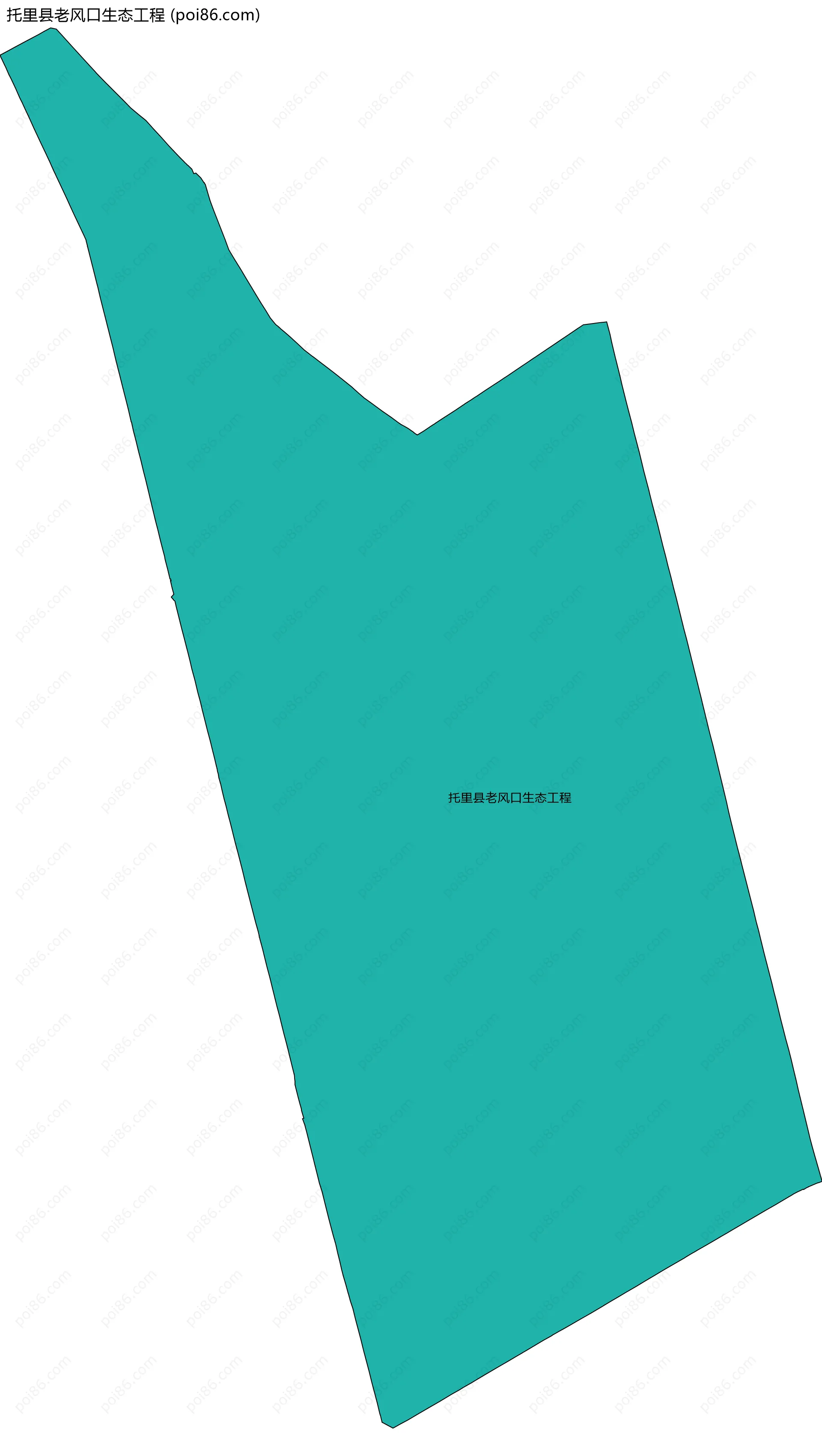 托里县老风口生态工程边界地图