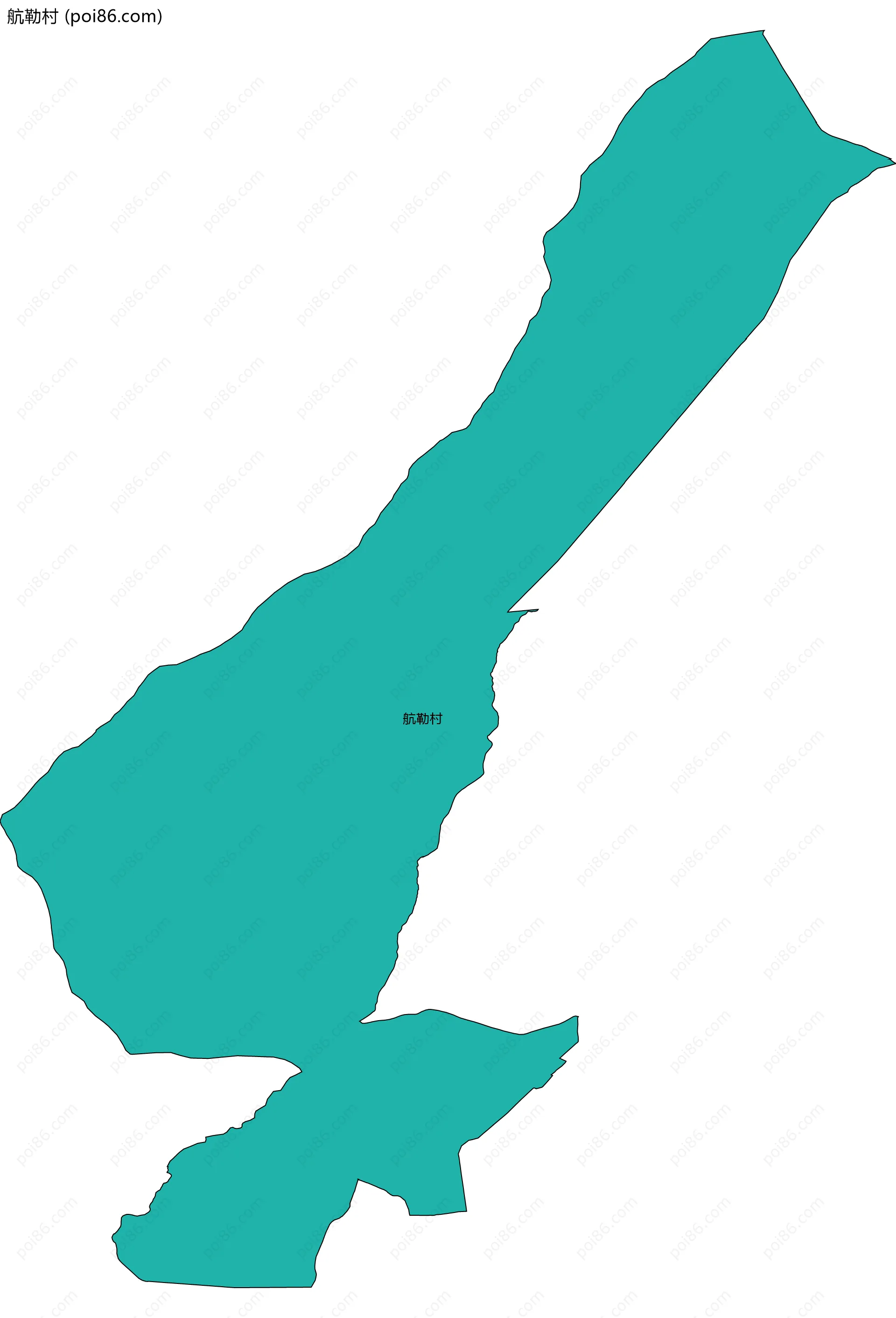 航勒村边界地图