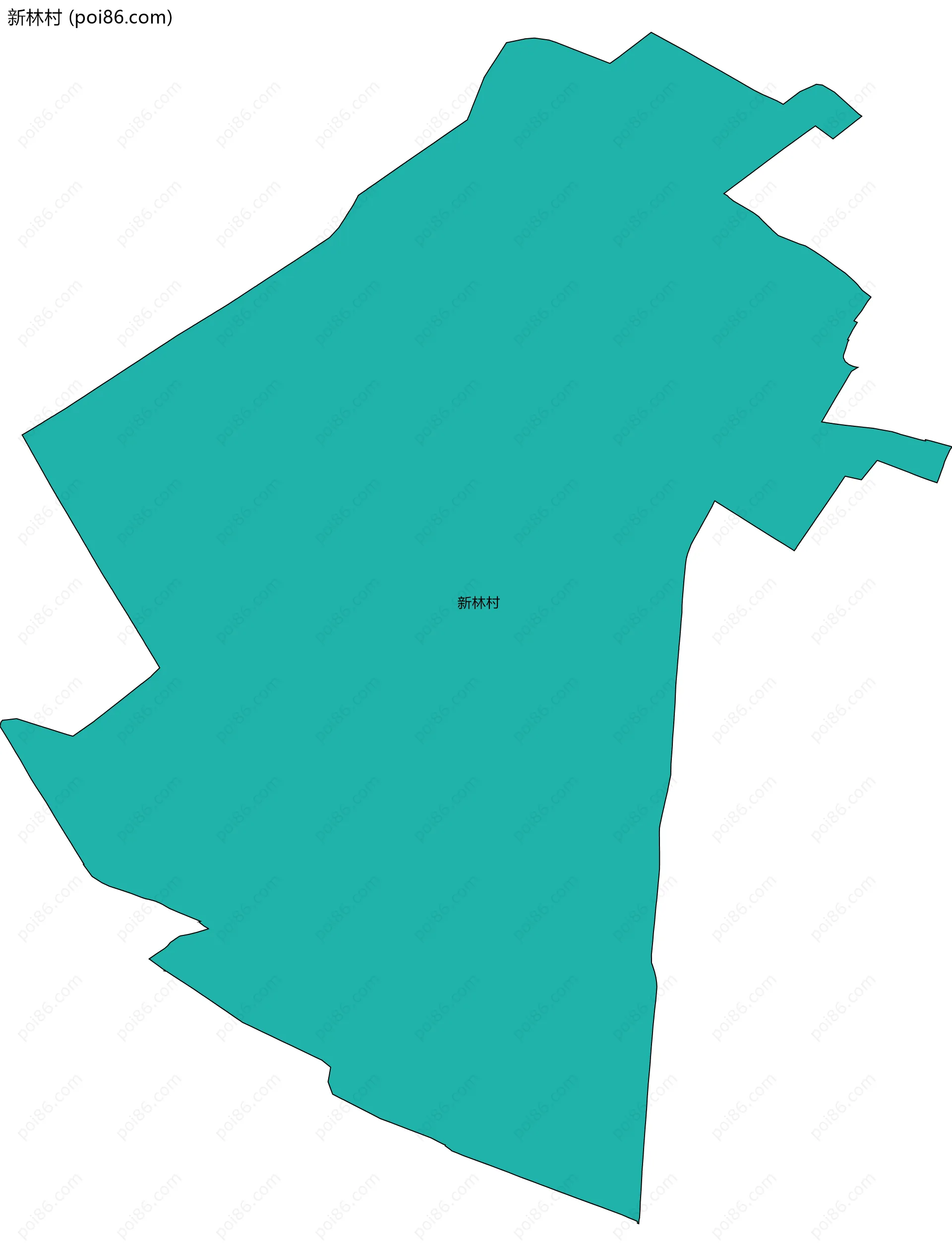 新林村边界地图