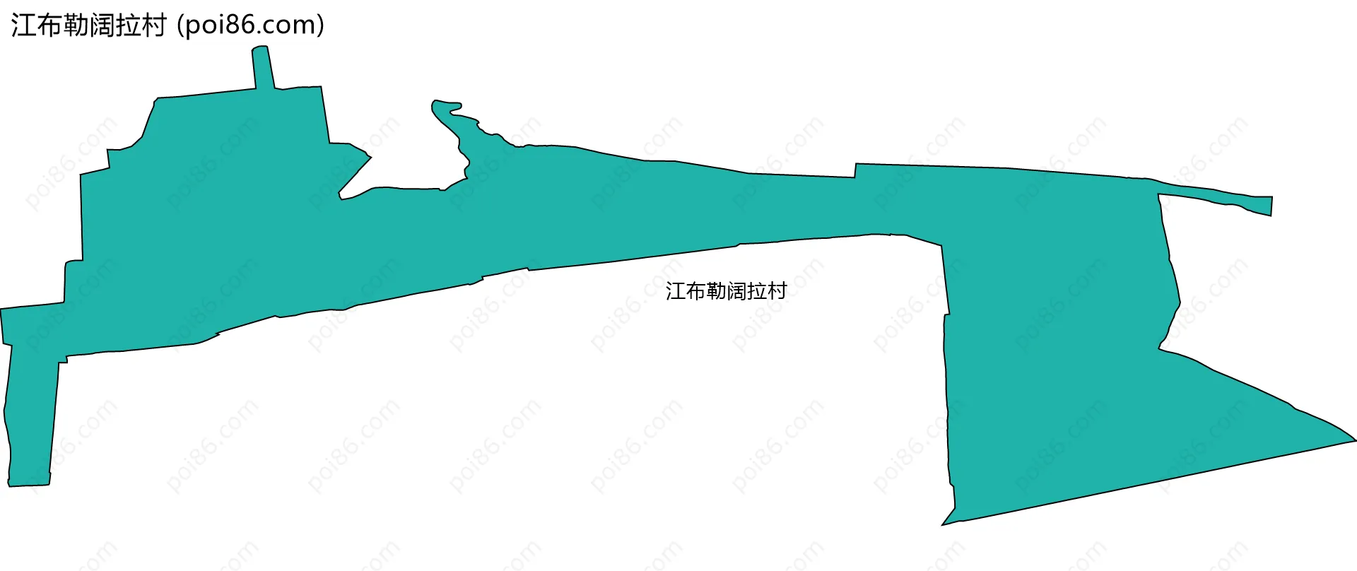 江布勒阔拉村边界地图