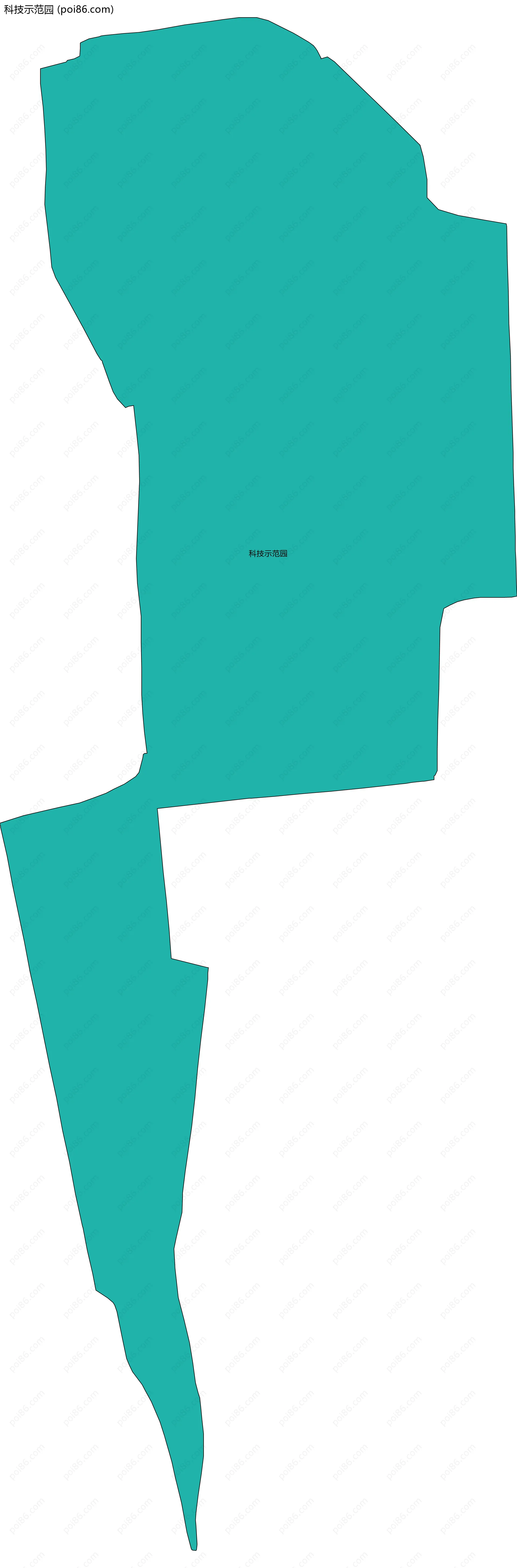 科技示范园边界地图