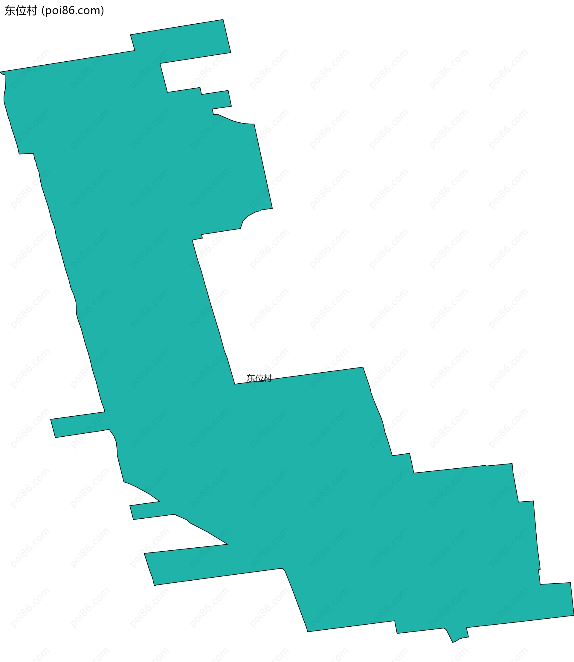 东位村边界地图