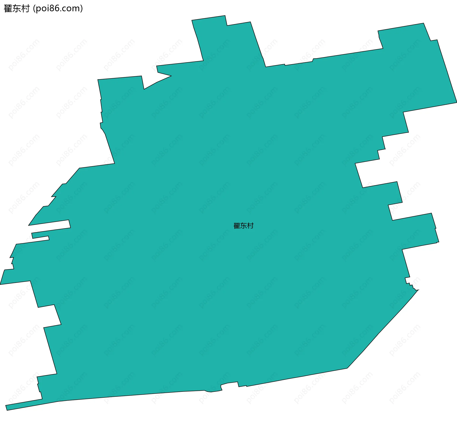 翟东村边界地图