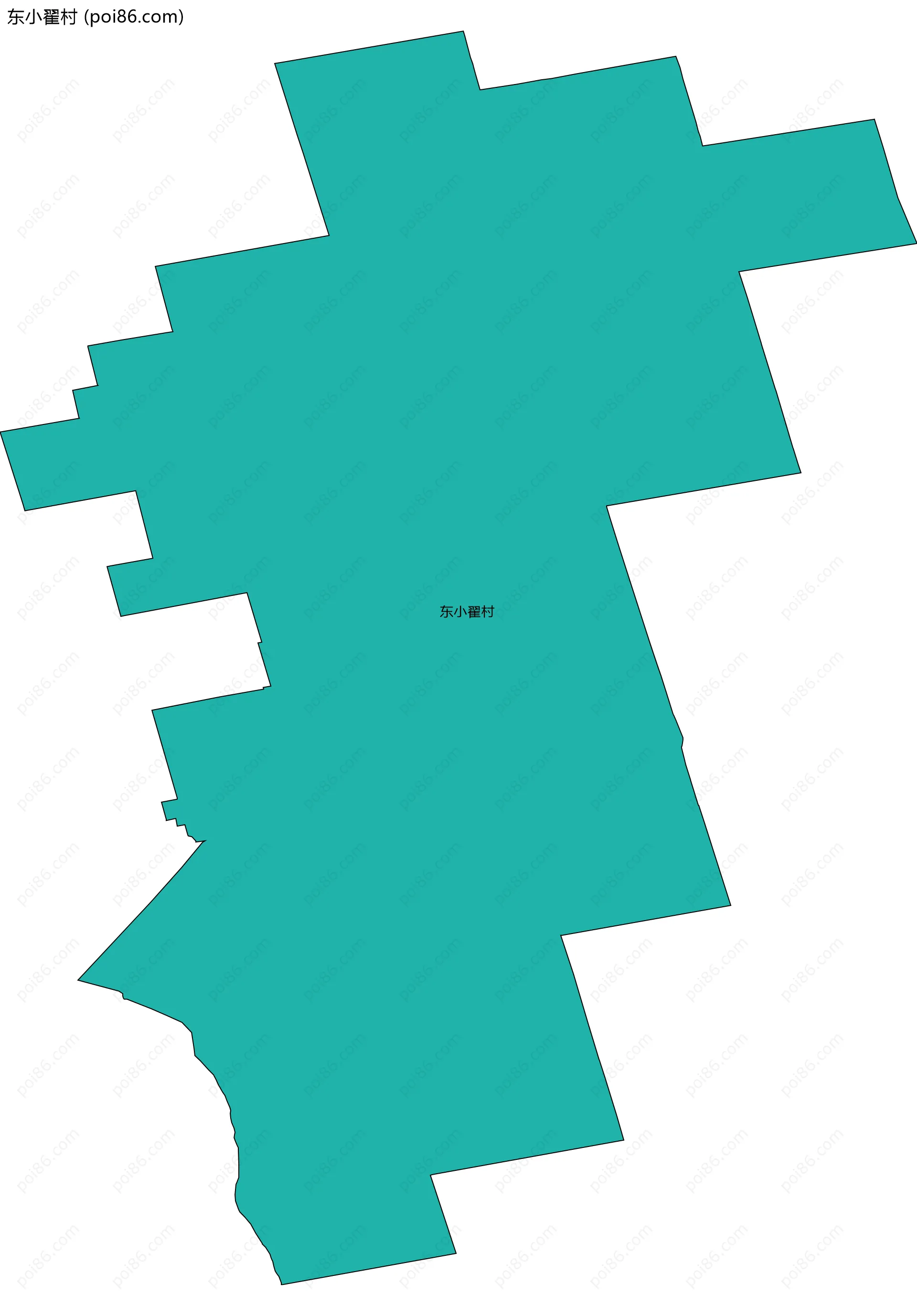 东小翟村边界地图