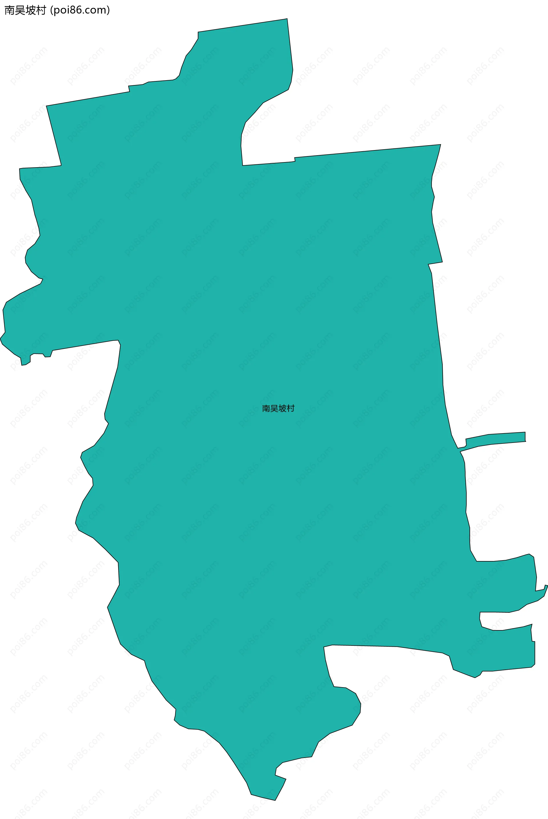 南吴坡村边界地图