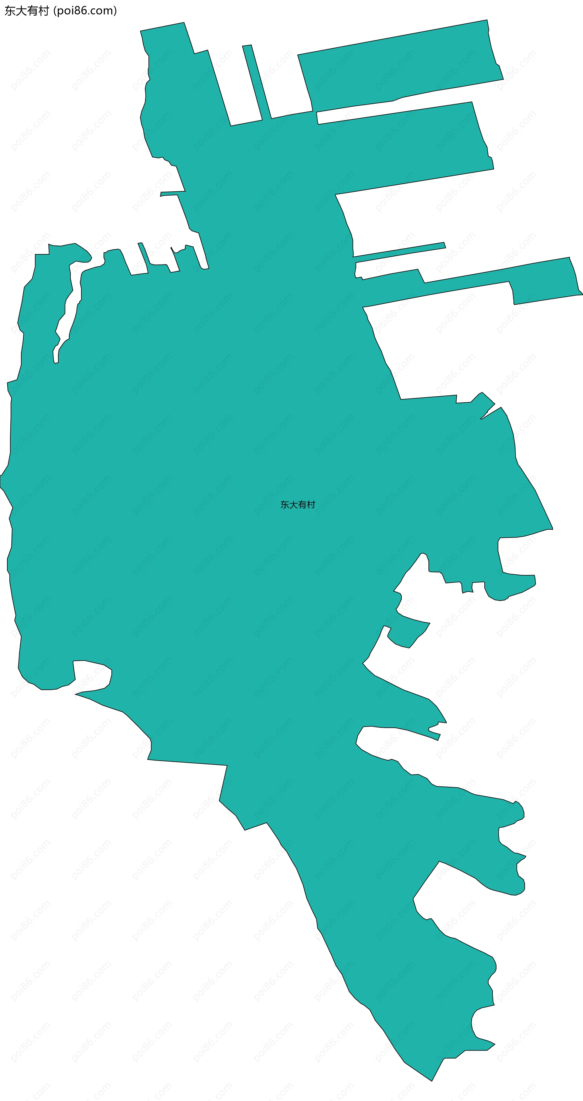 东大有村边界地图