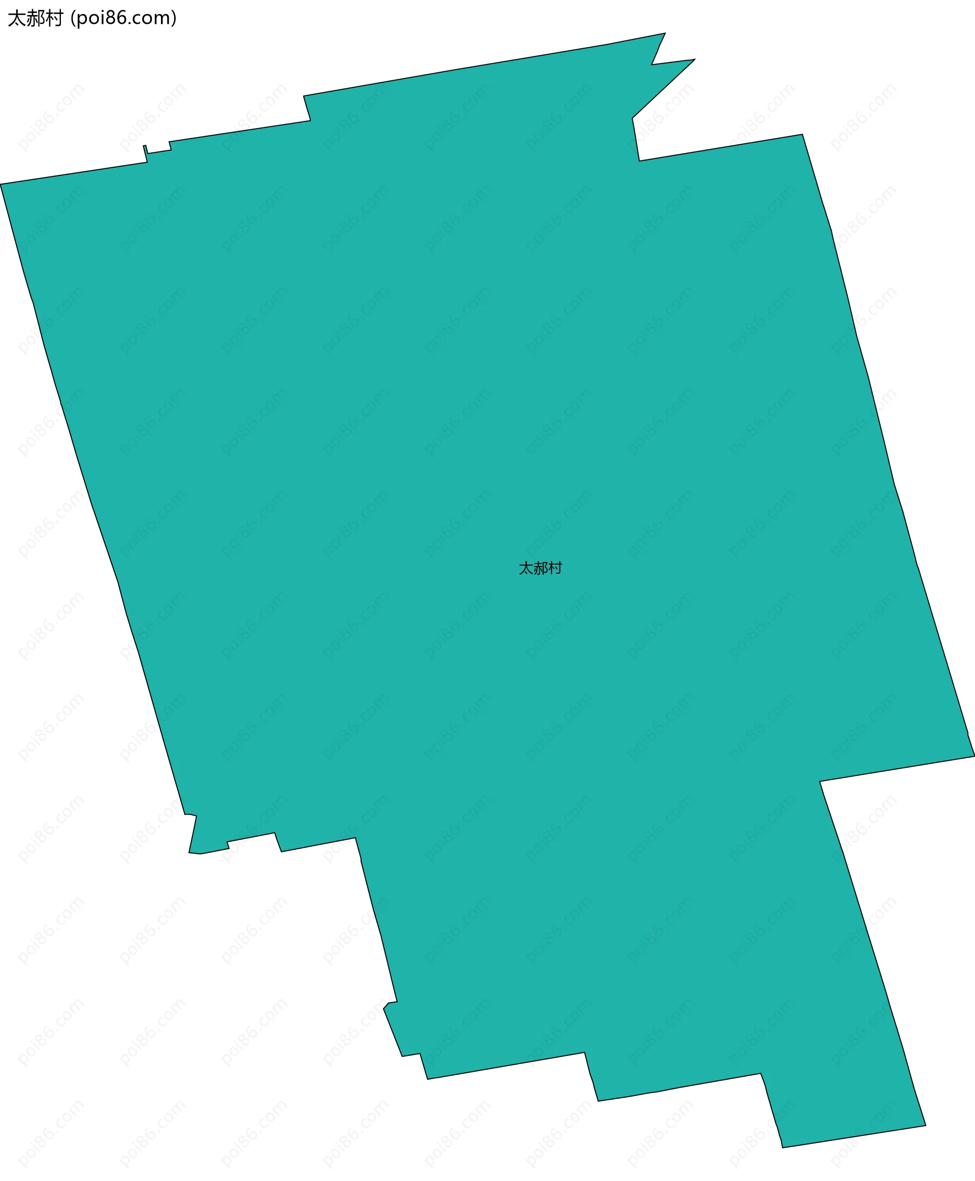 太郝村边界地图