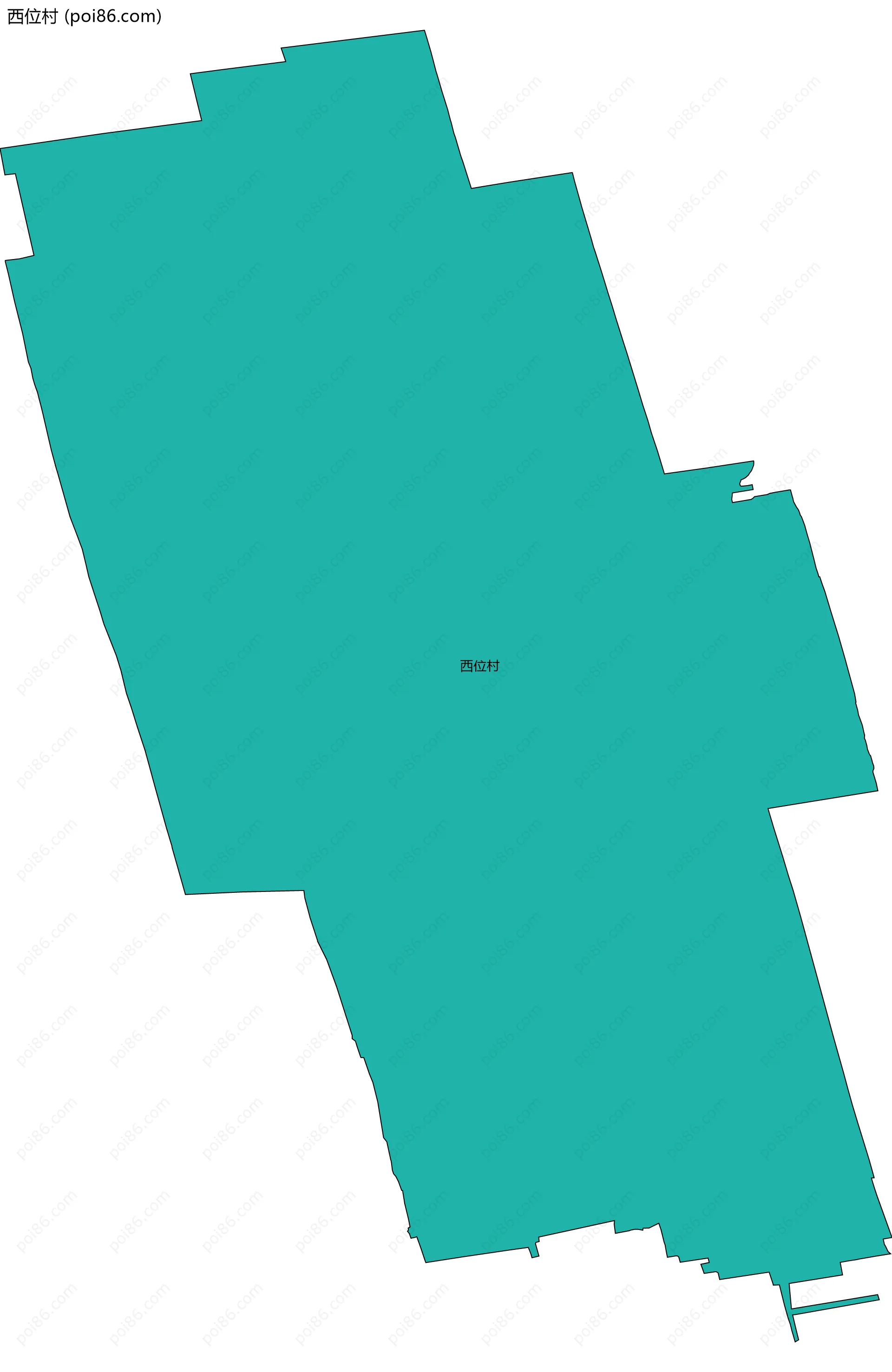 西位村边界地图
