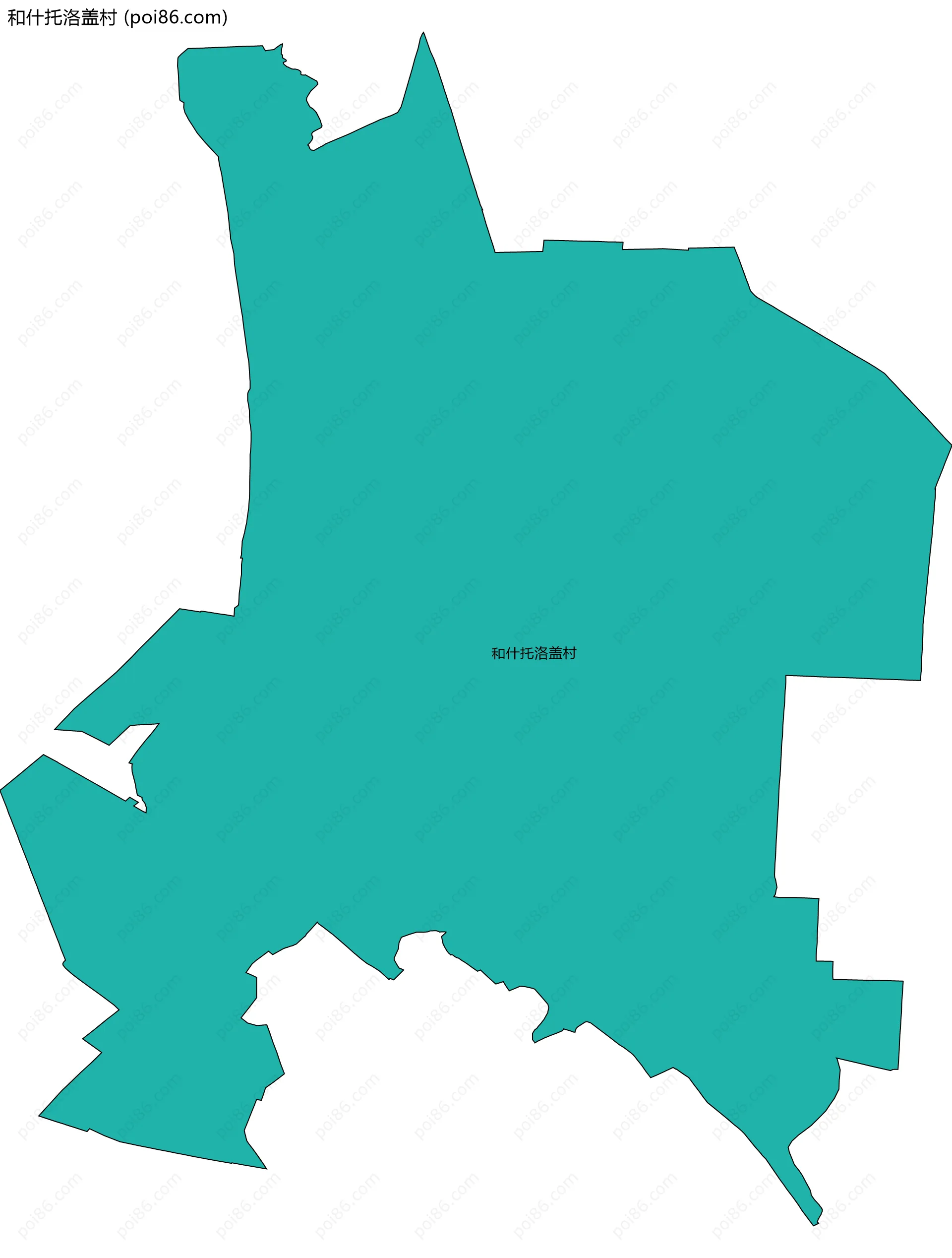 和什托洛盖村边界地图