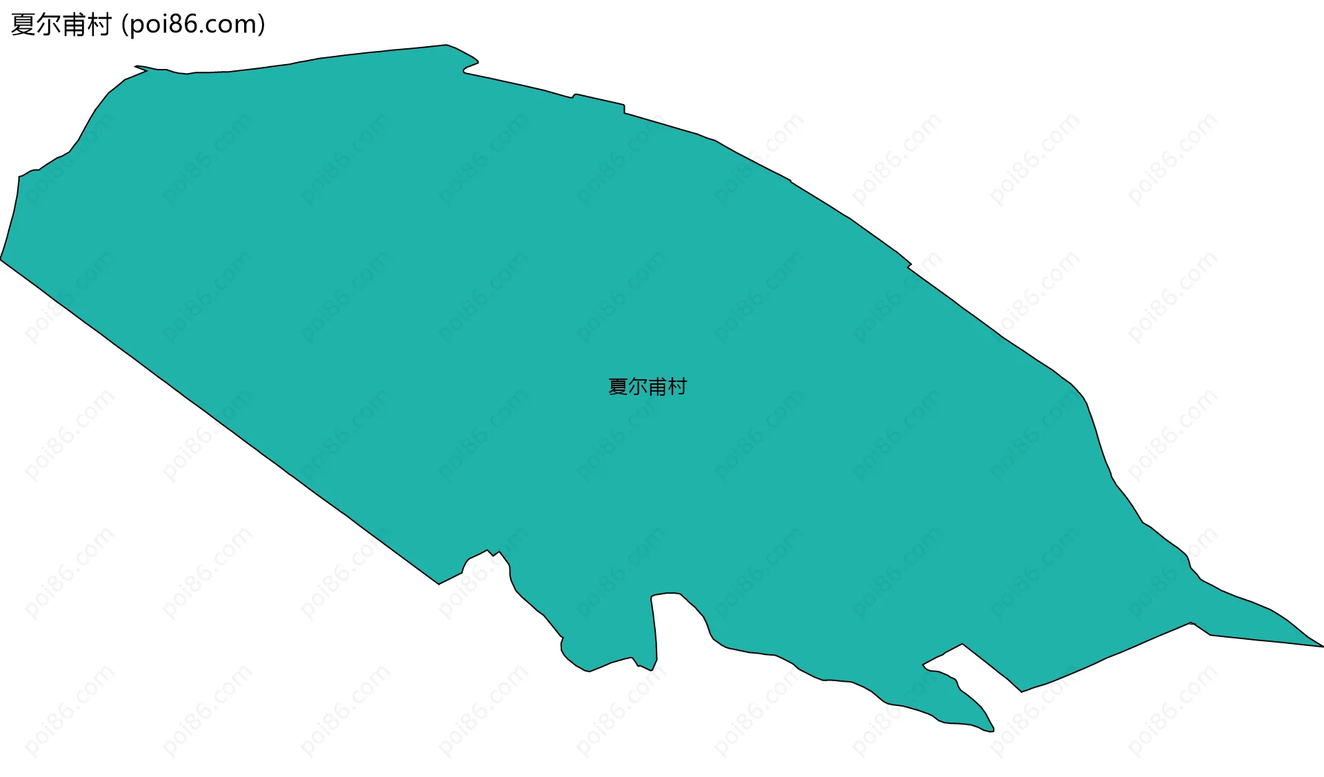 夏尔甫村边界地图