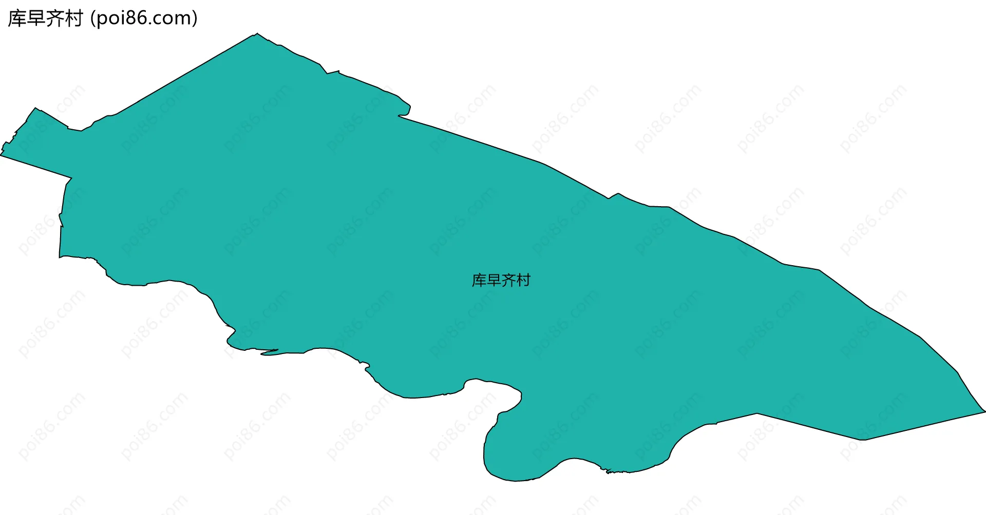 库早齐村边界地图