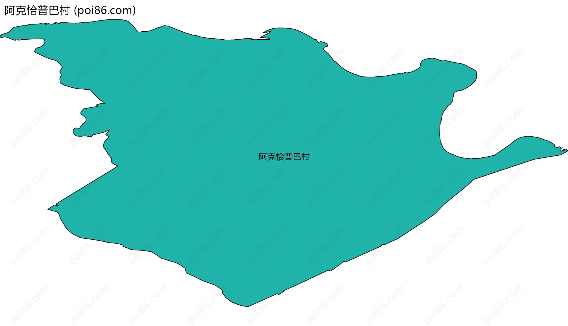 阿克恰普巴村边界地图