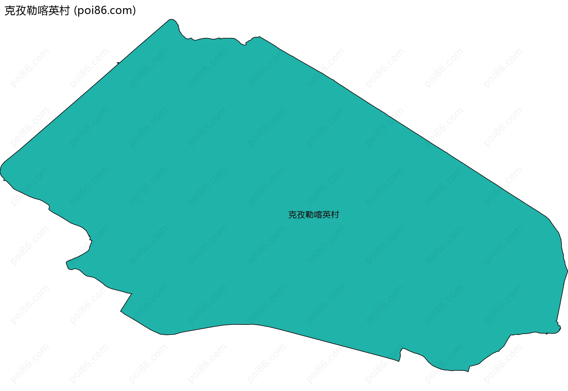 克孜勒喀英村边界地图