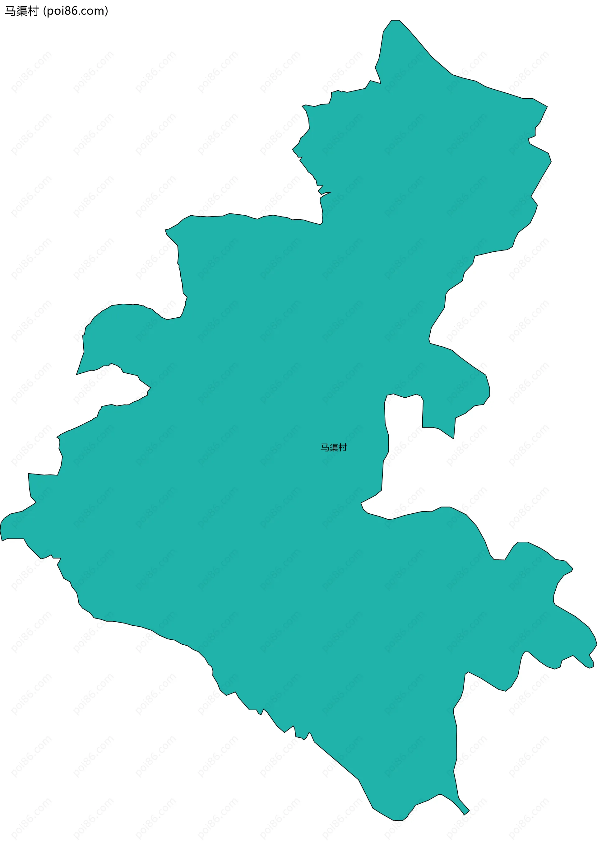 马渠村边界地图