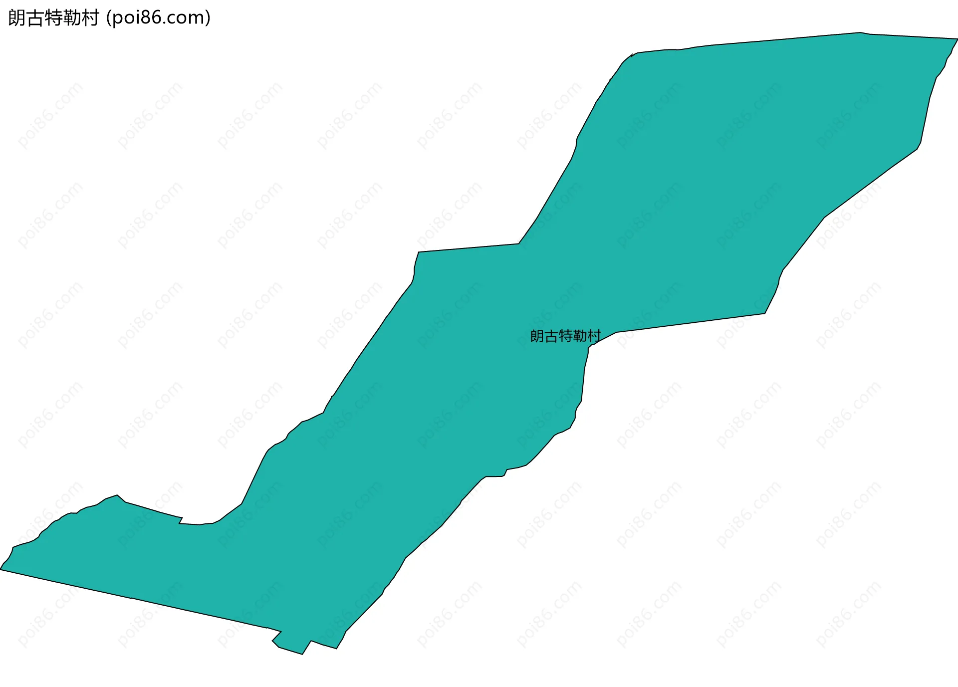 朗古特勒村边界地图