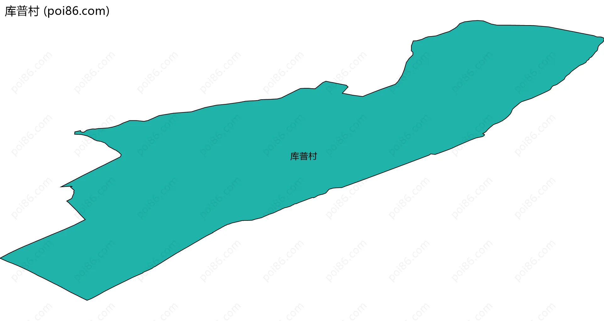 库普村边界地图