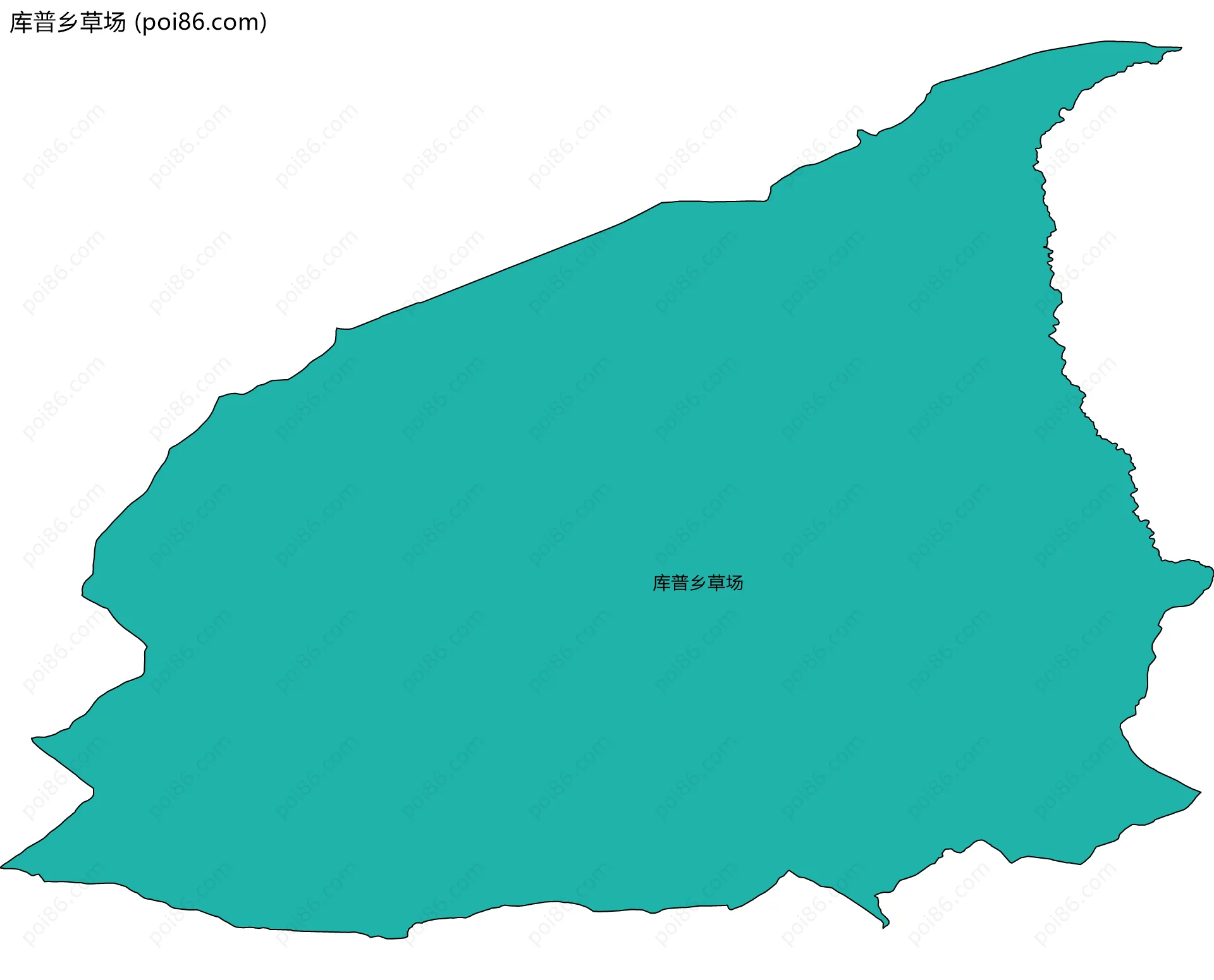 库普乡草场边界地图
