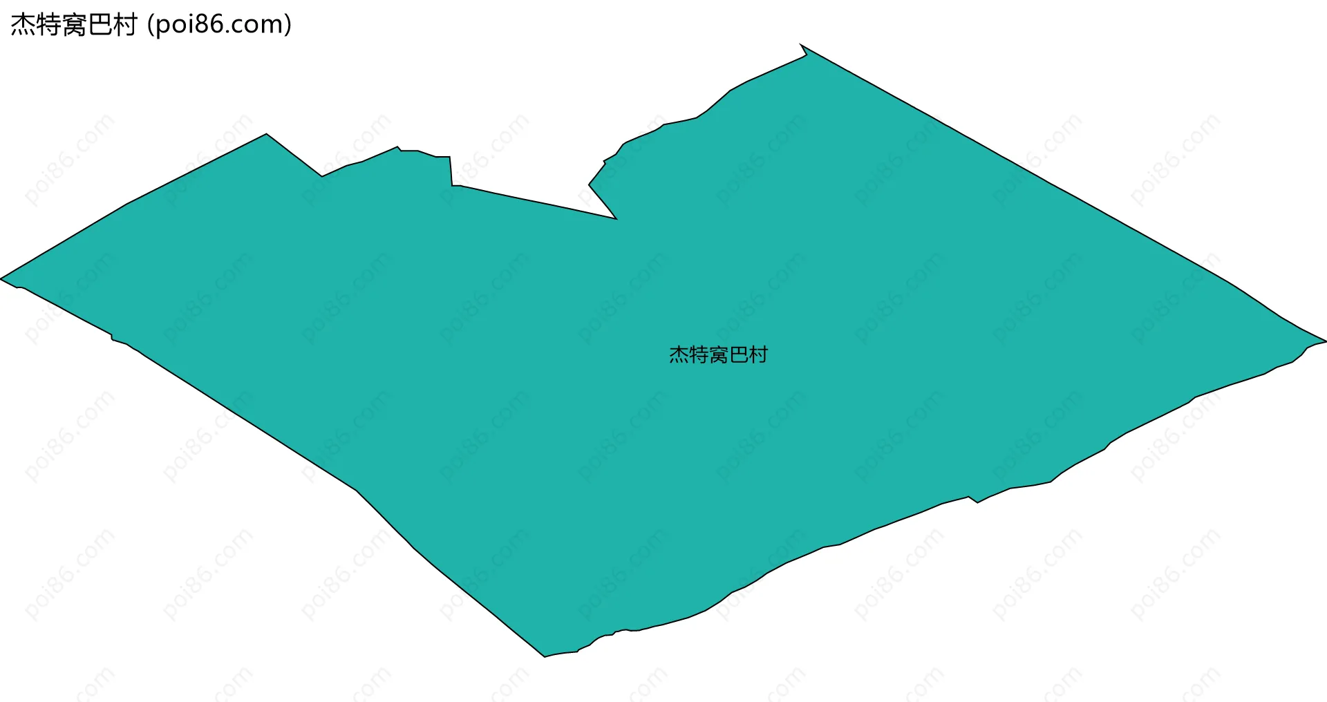 杰特窝巴村边界地图