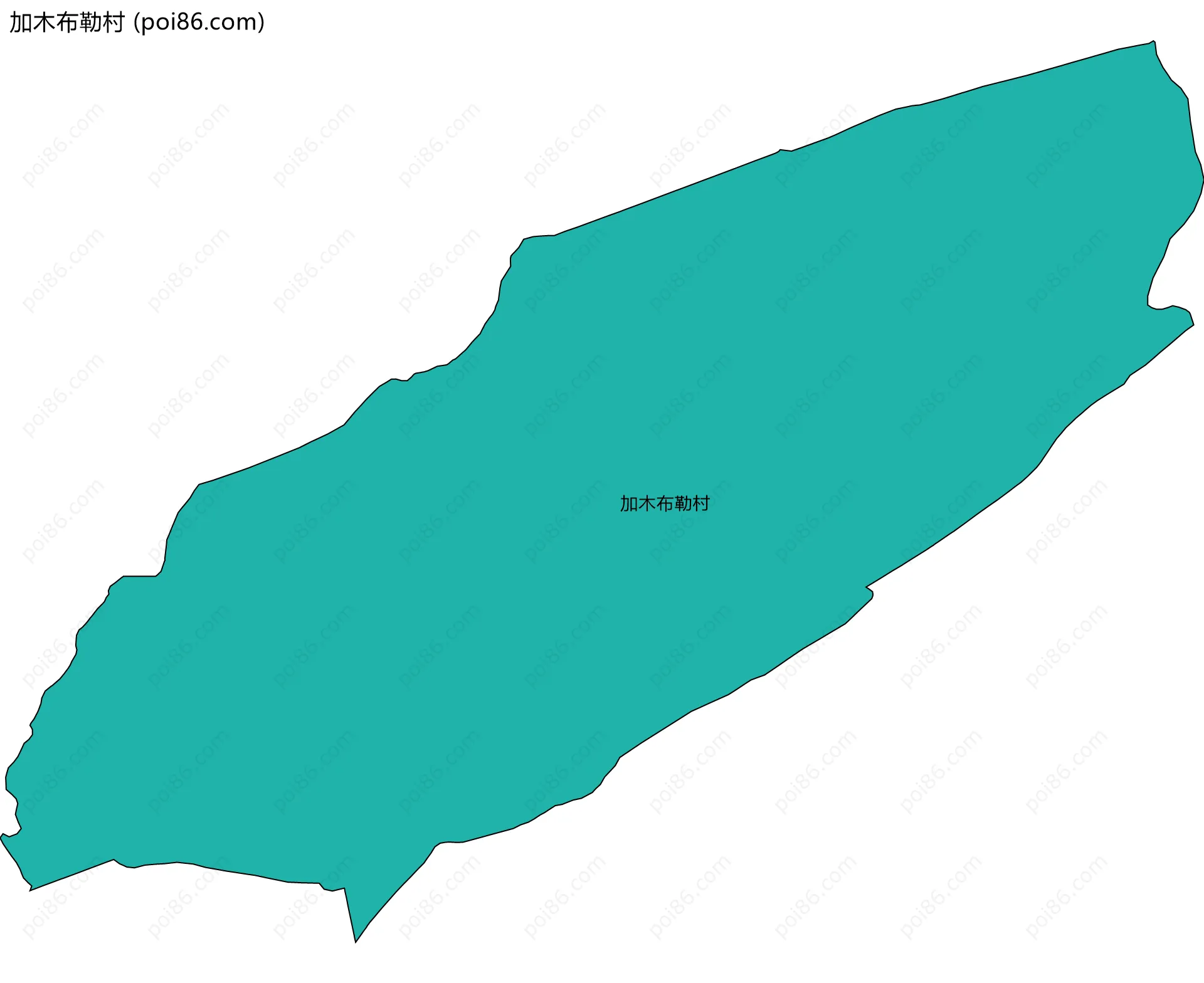 加木布勒村边界地图