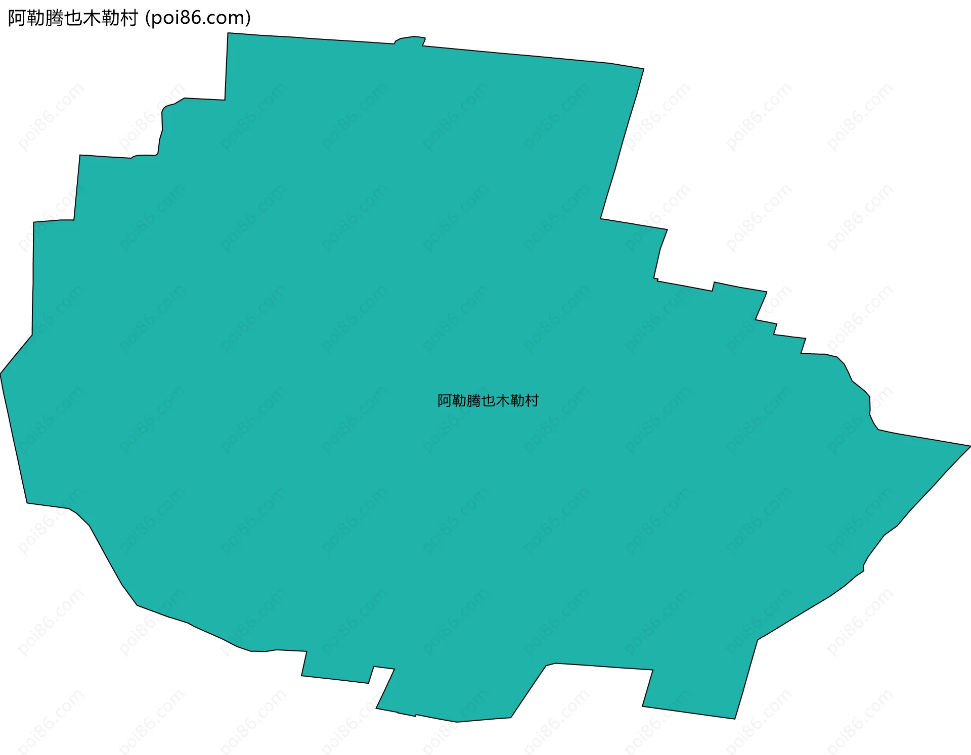 阿勒腾也木勒村边界地图
