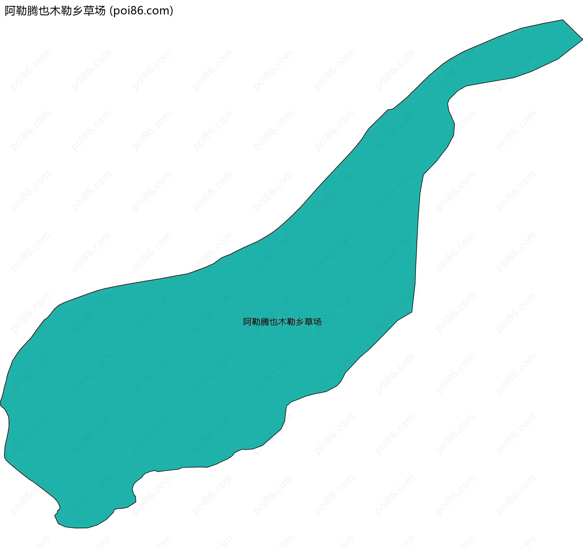 阿勒腾也木勒乡草场边界地图