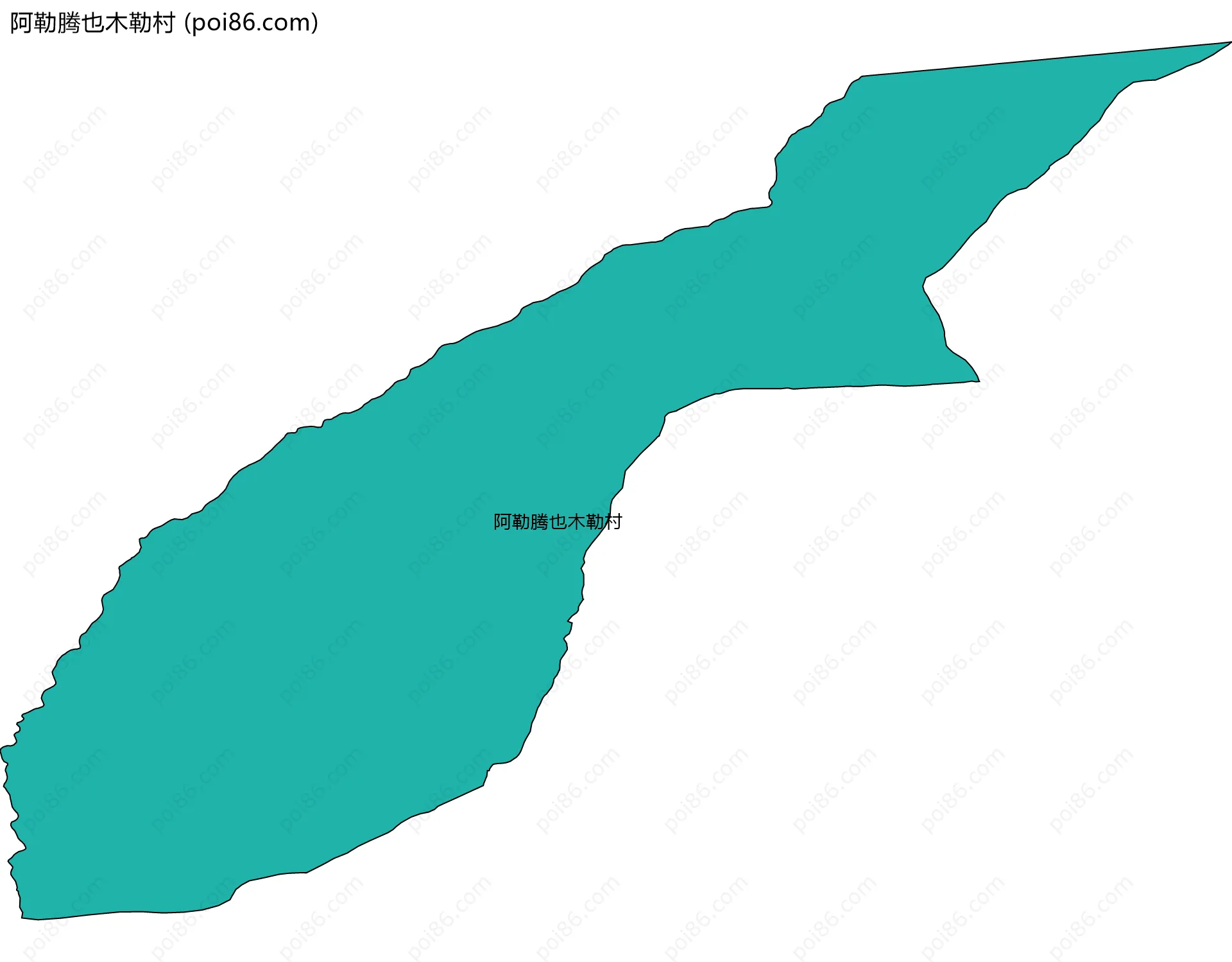 阿勒腾也木勒村边界地图