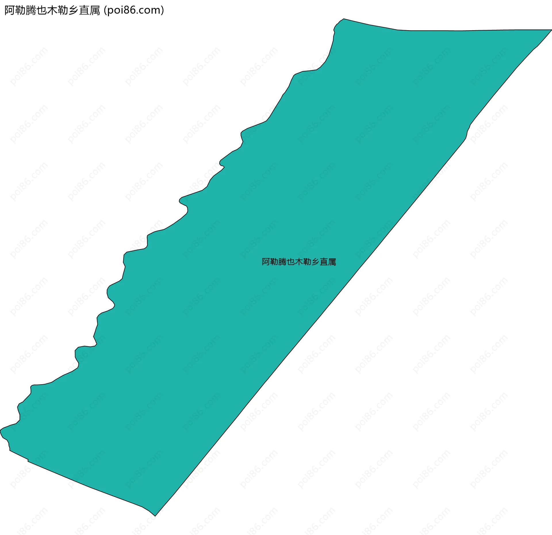 阿勒腾也木勒乡直属边界地图