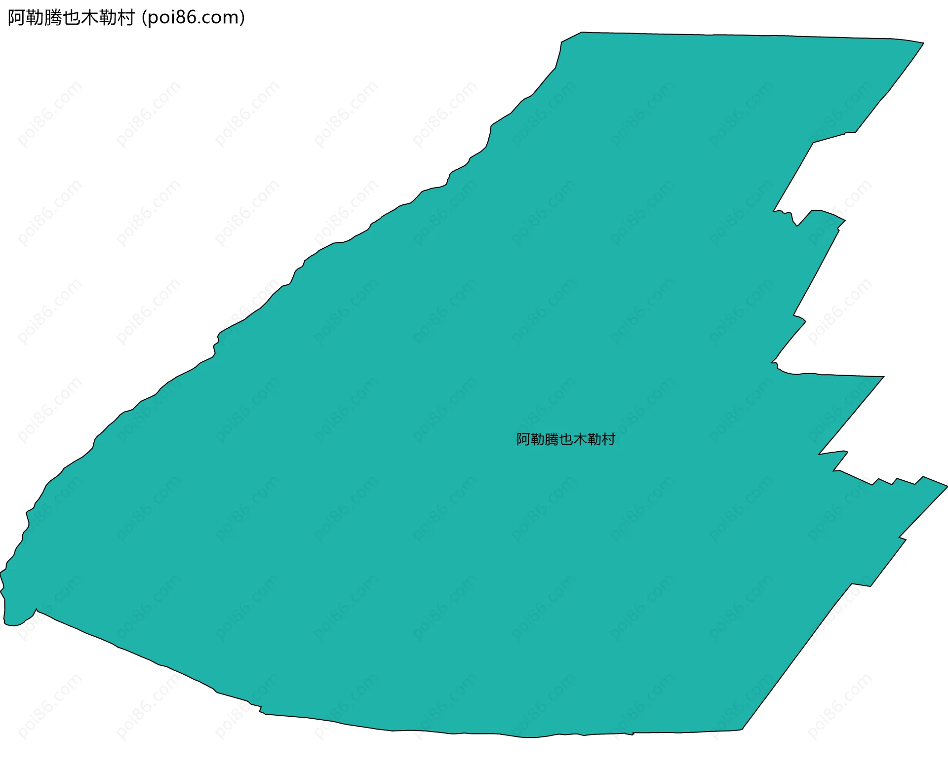 阿勒腾也木勒村边界地图