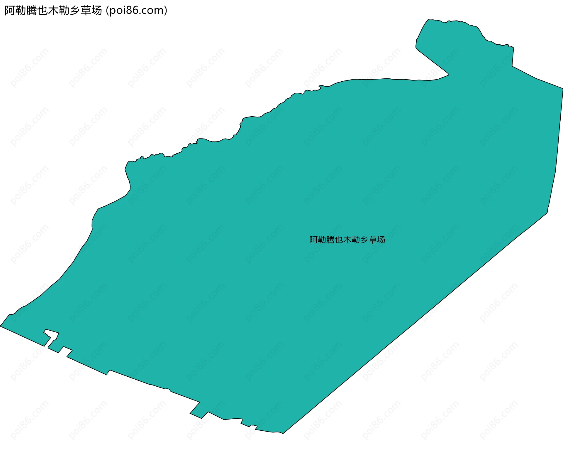 阿勒腾也木勒乡草场边界地图