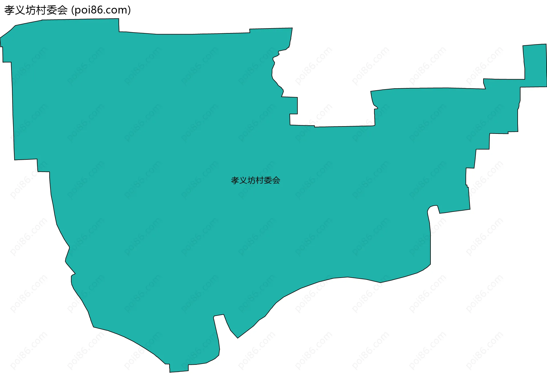 孝义坊村委会边界地图
