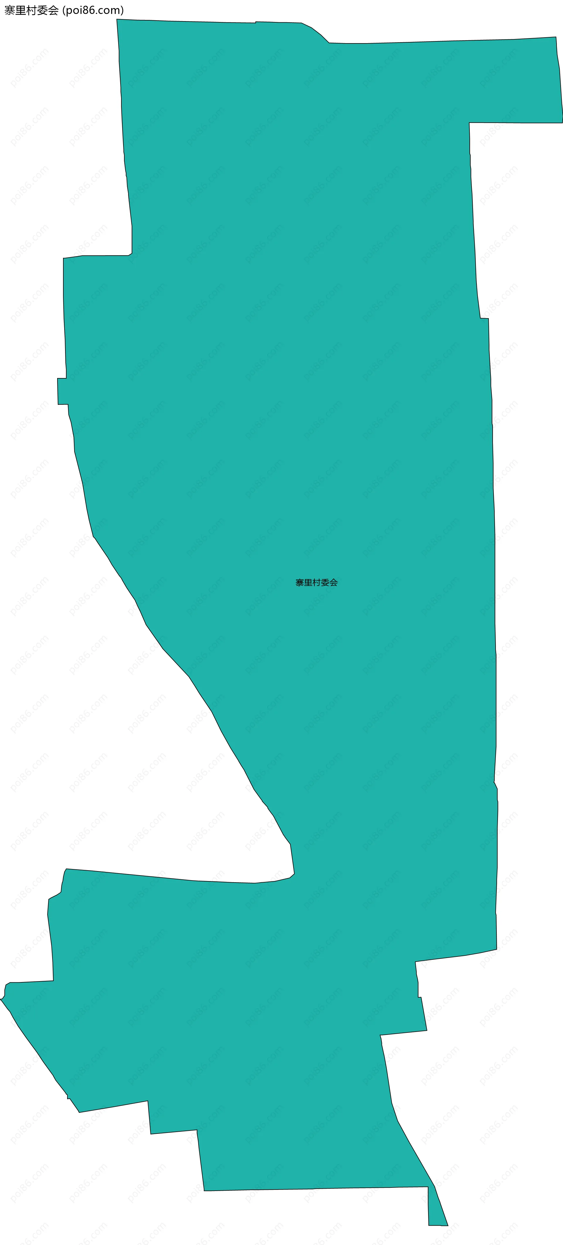 寨里村委会边界地图