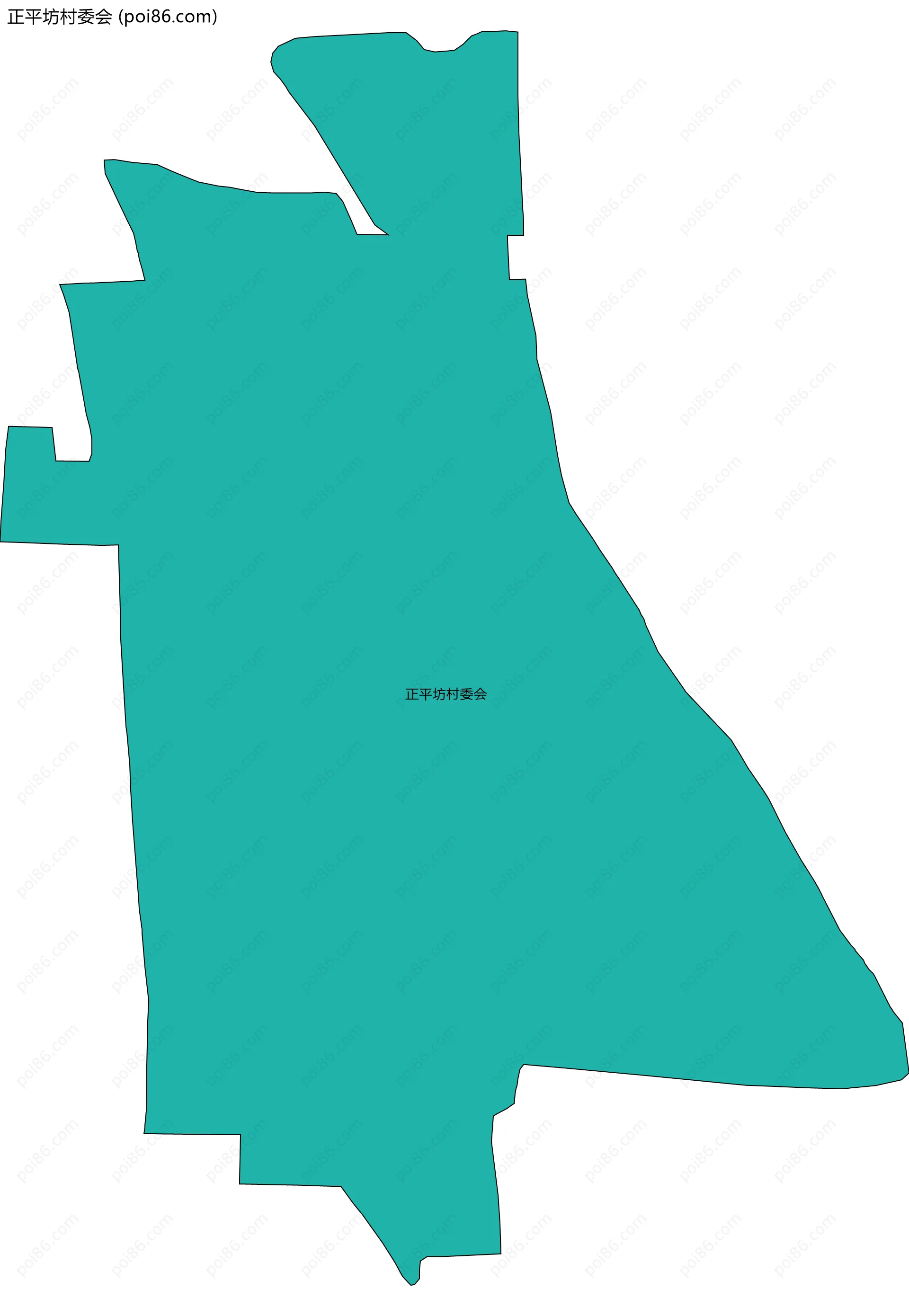 正平坊村委会边界地图