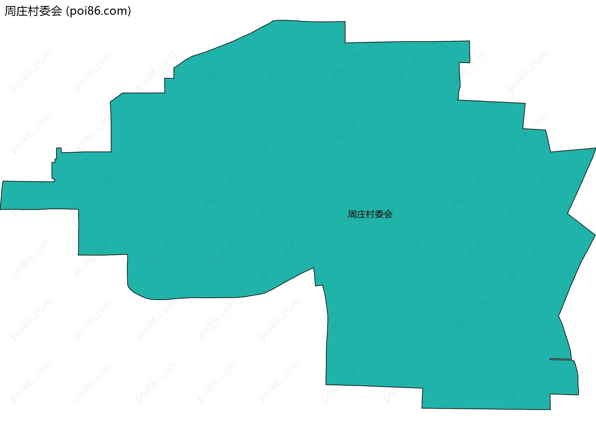 周庄村委会边界地图