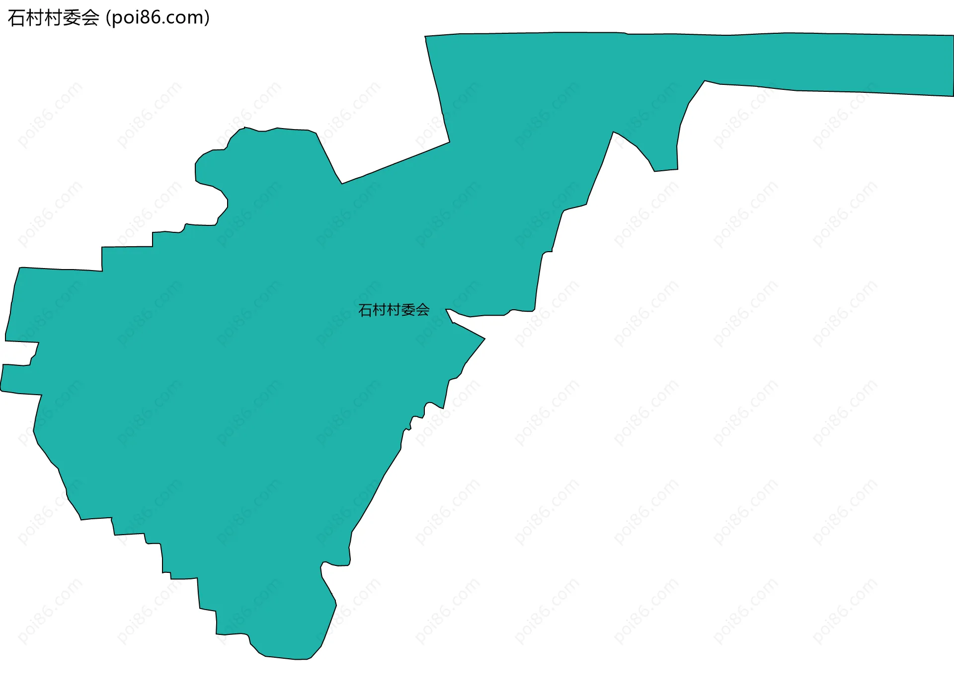 石村村委会边界地图