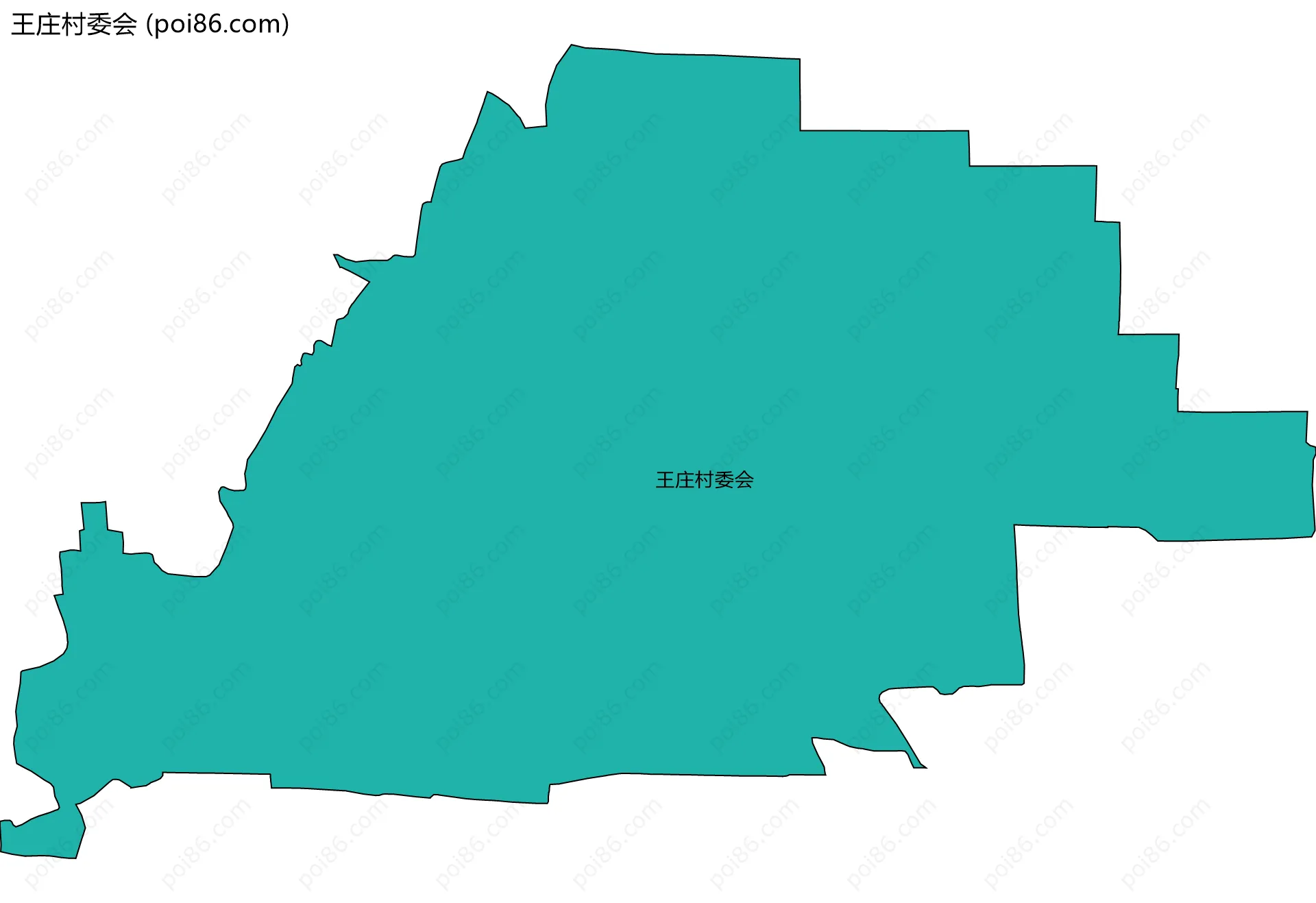 王庄村委会边界地图