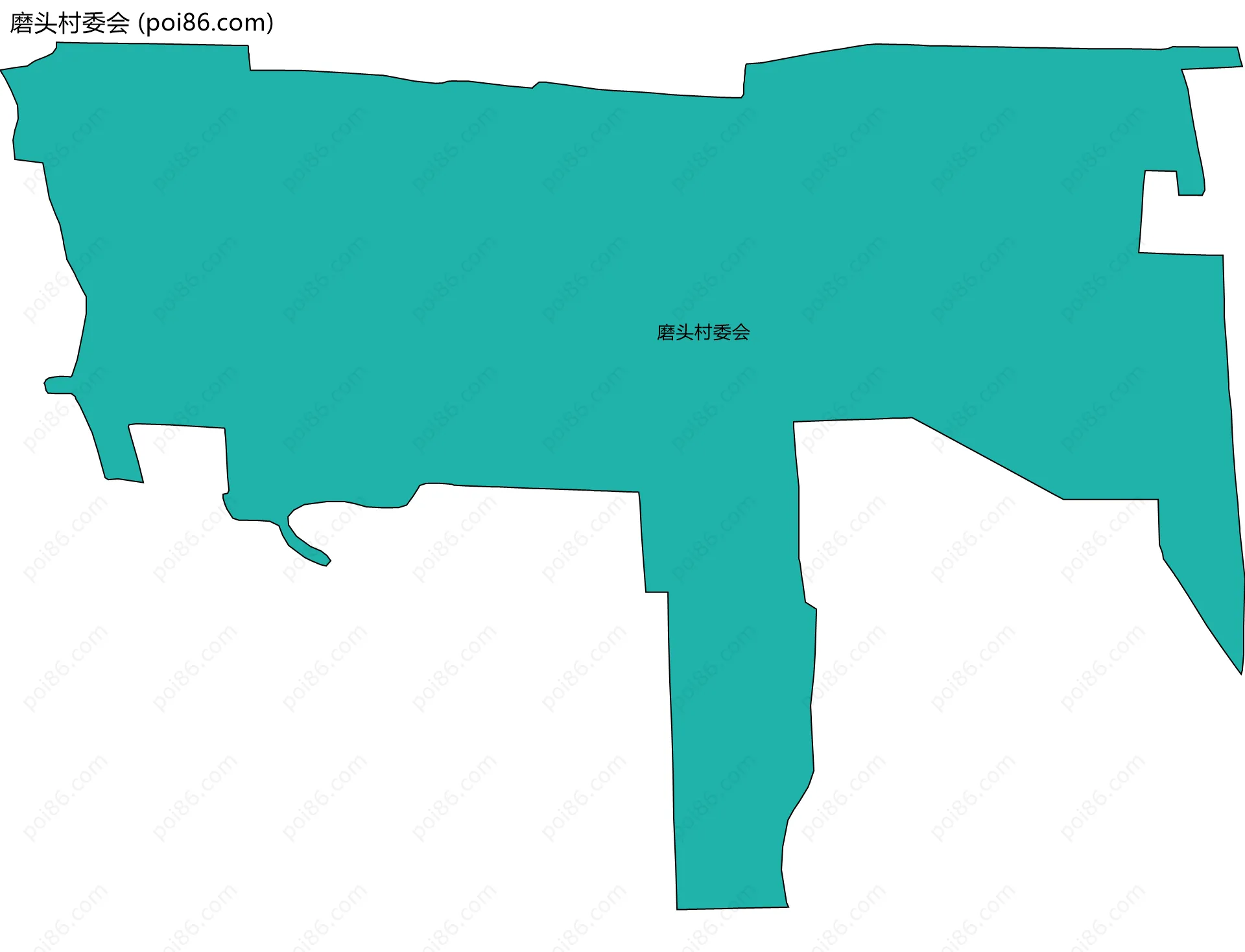 磨头村委会边界地图