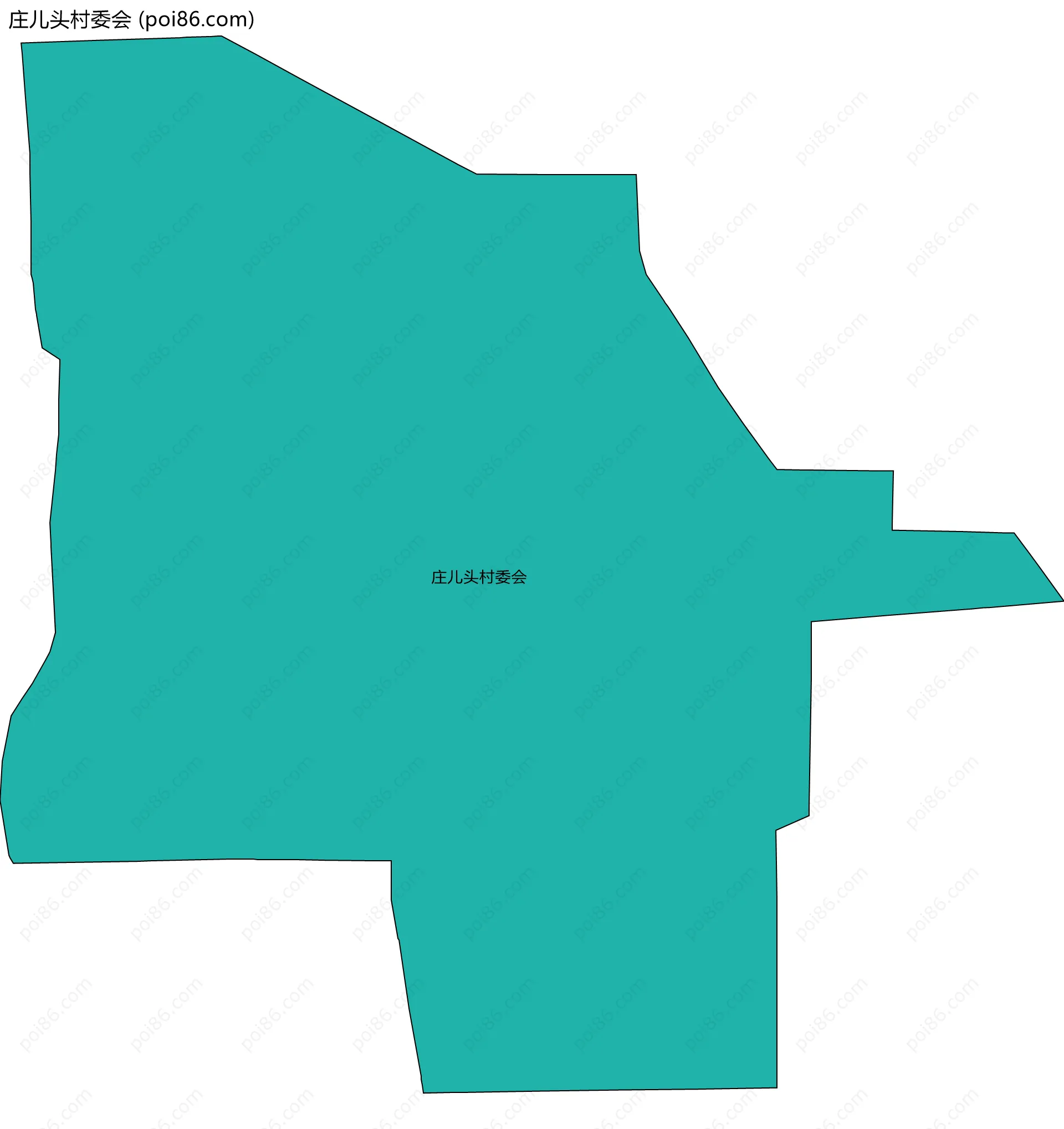 庄儿头村委会边界地图