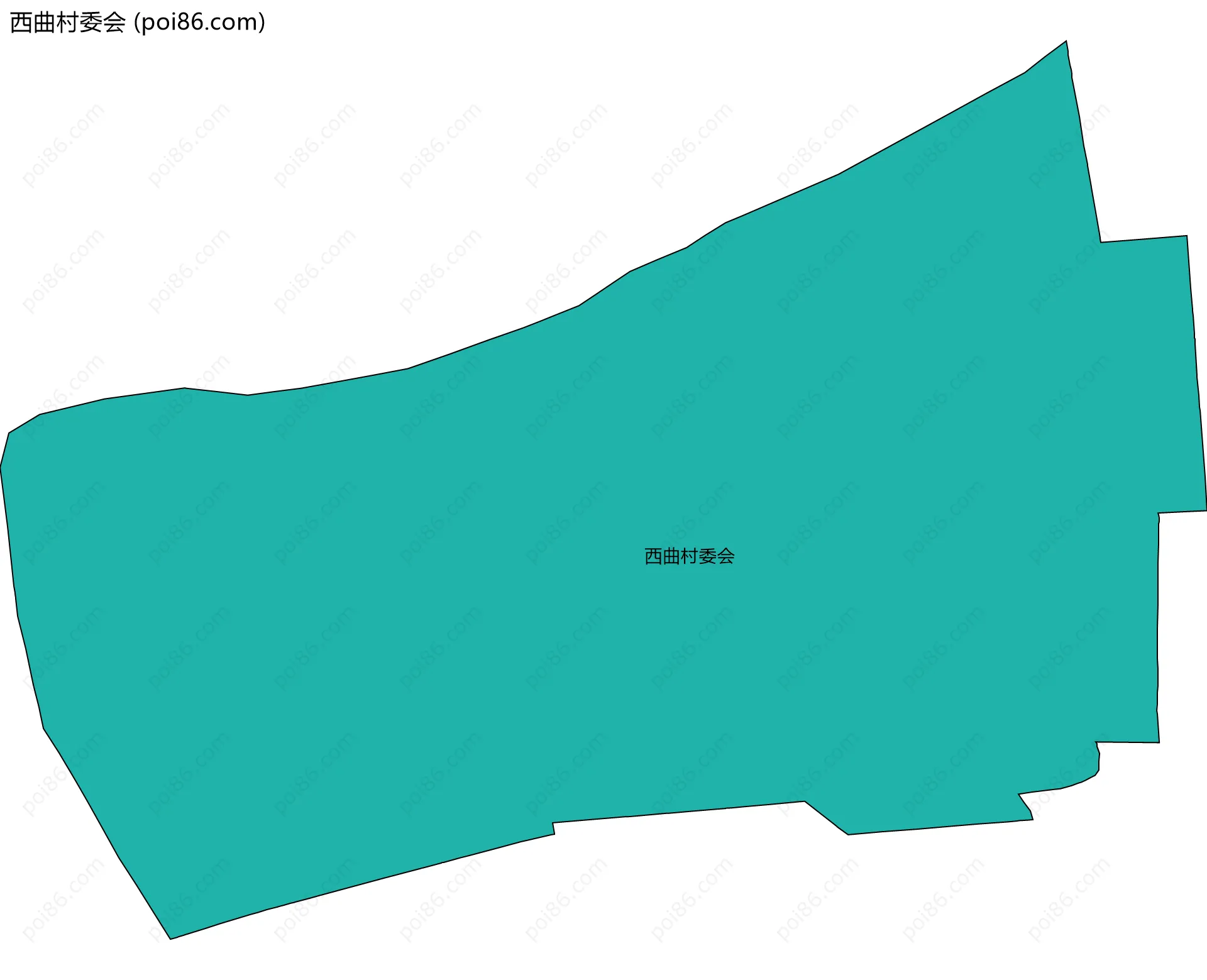 西曲村委会边界地图