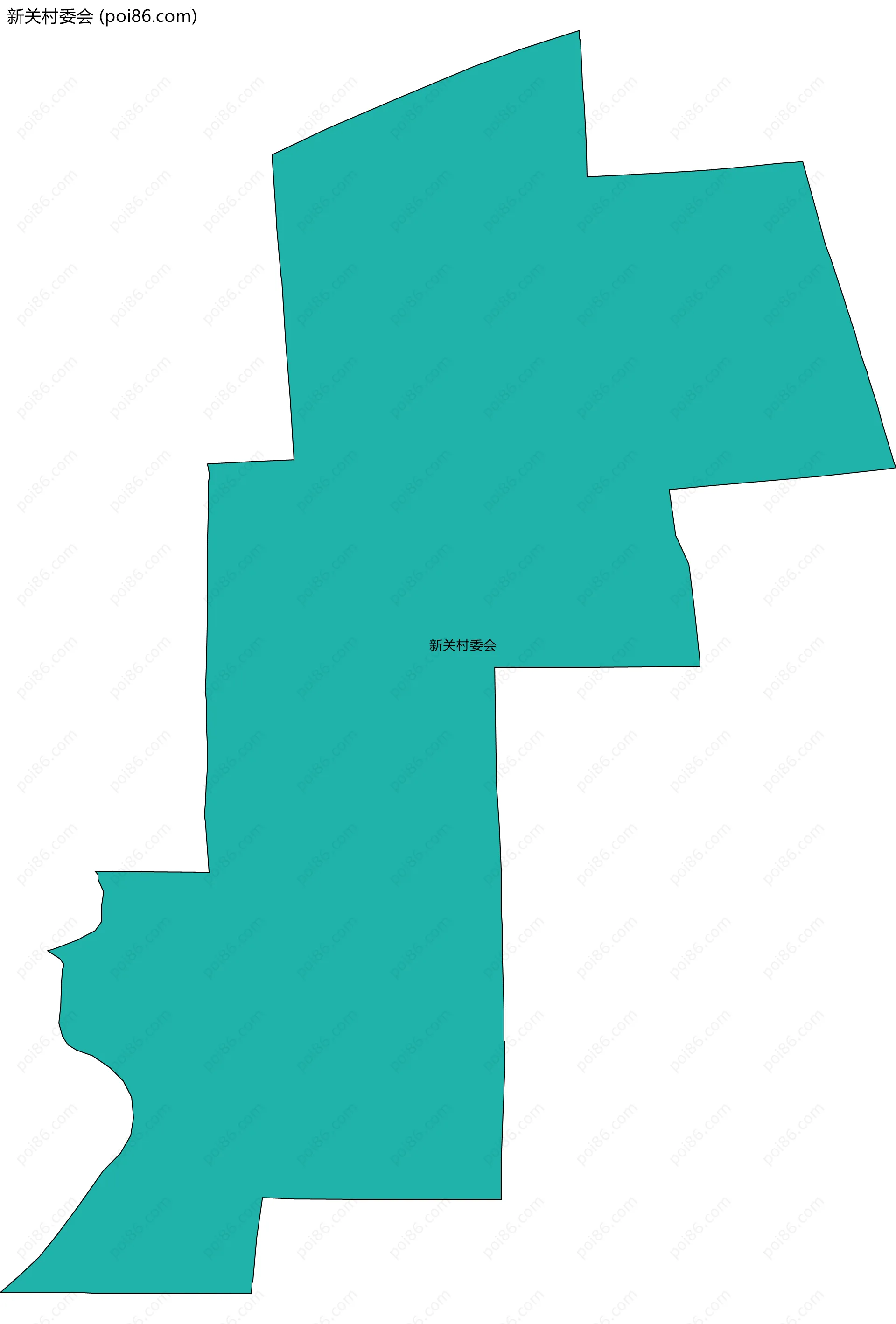 新关村委会边界地图