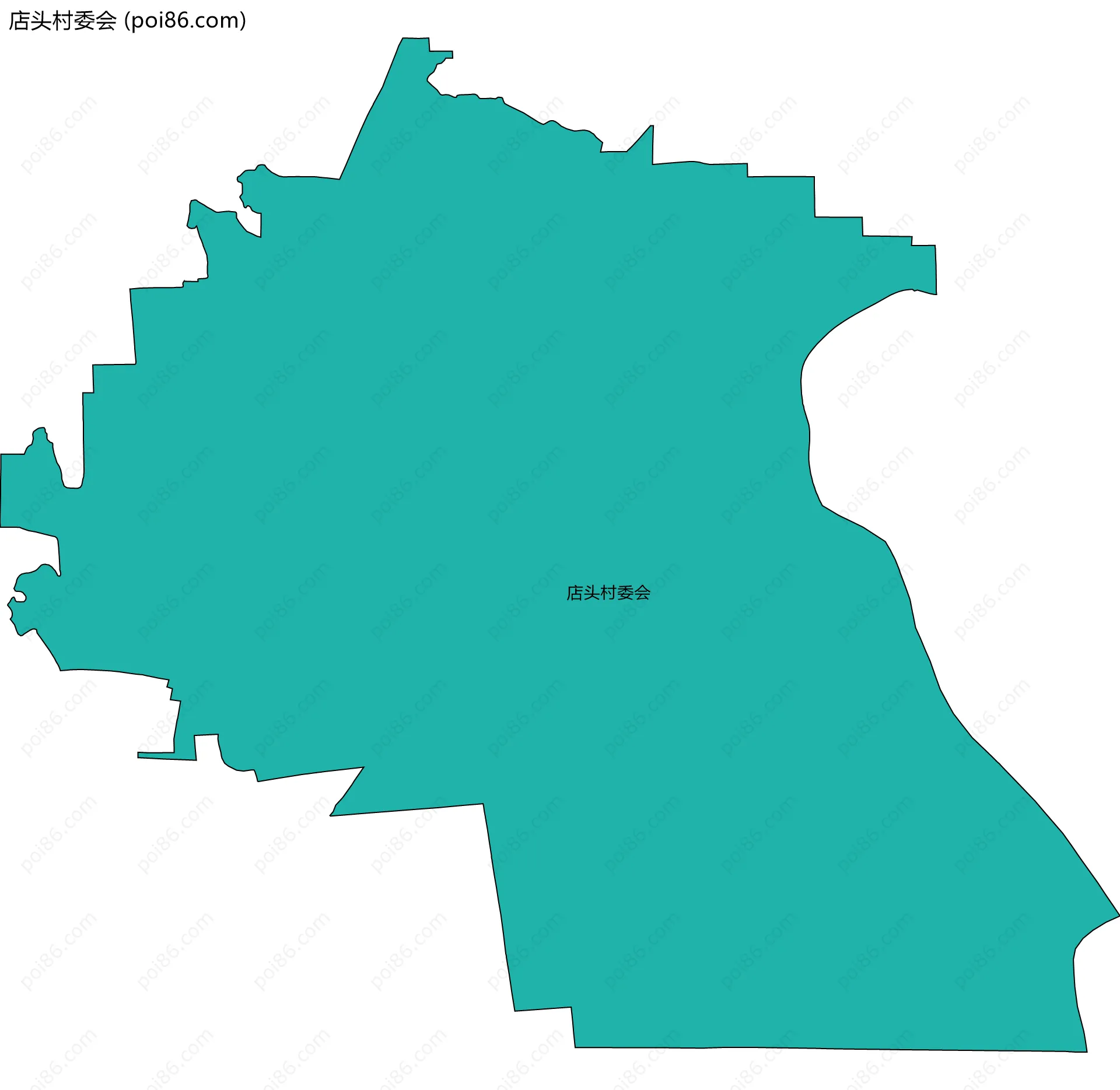 店头村委会边界地图