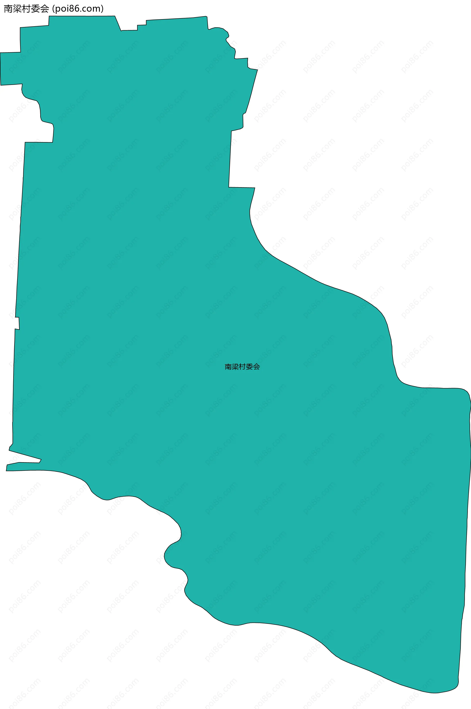 南梁村委会边界地图