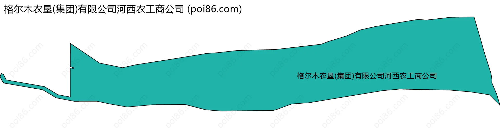 格尔木农垦(集团)有限公司河西农工商公司边界地图