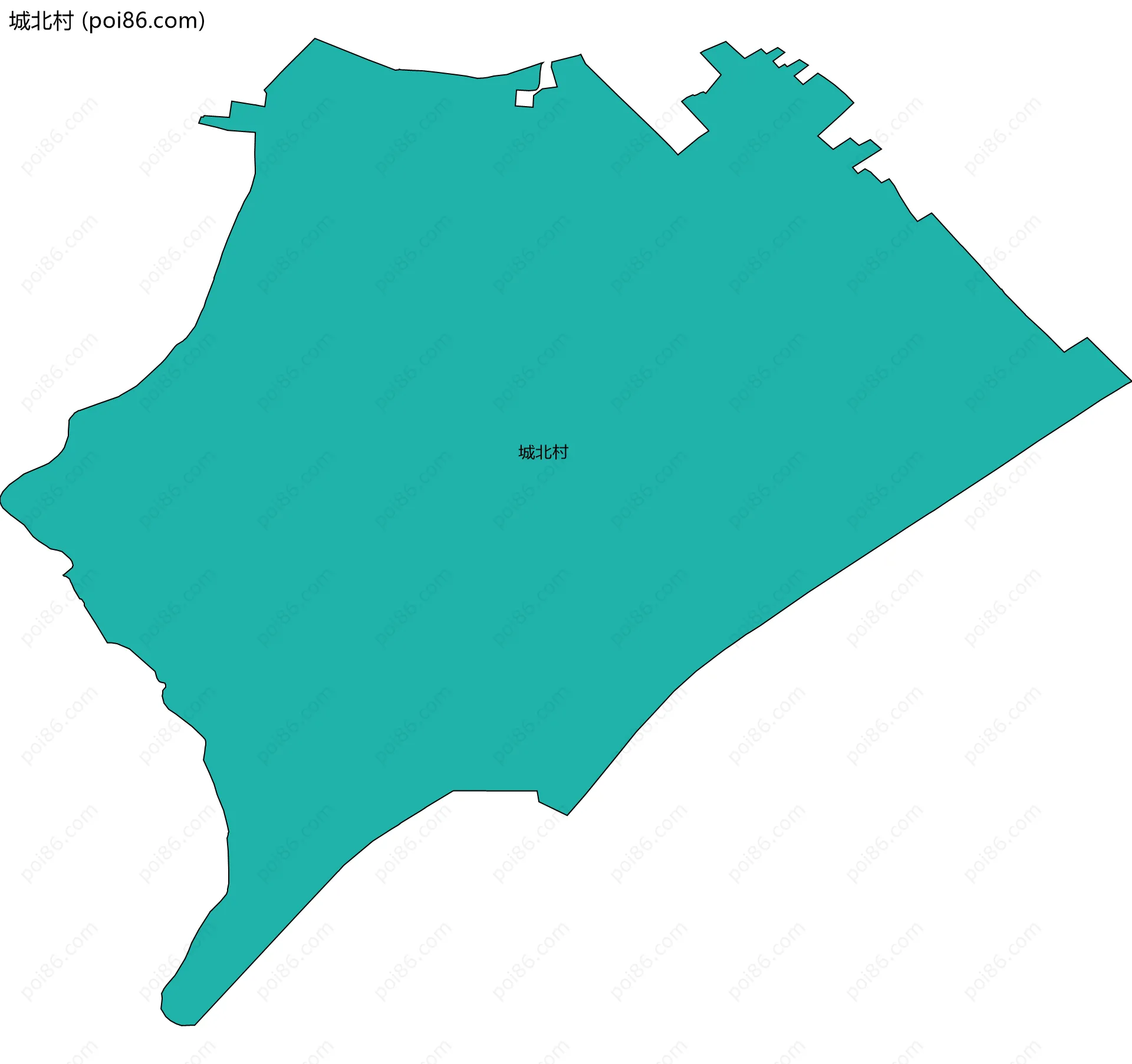 城北村边界地图