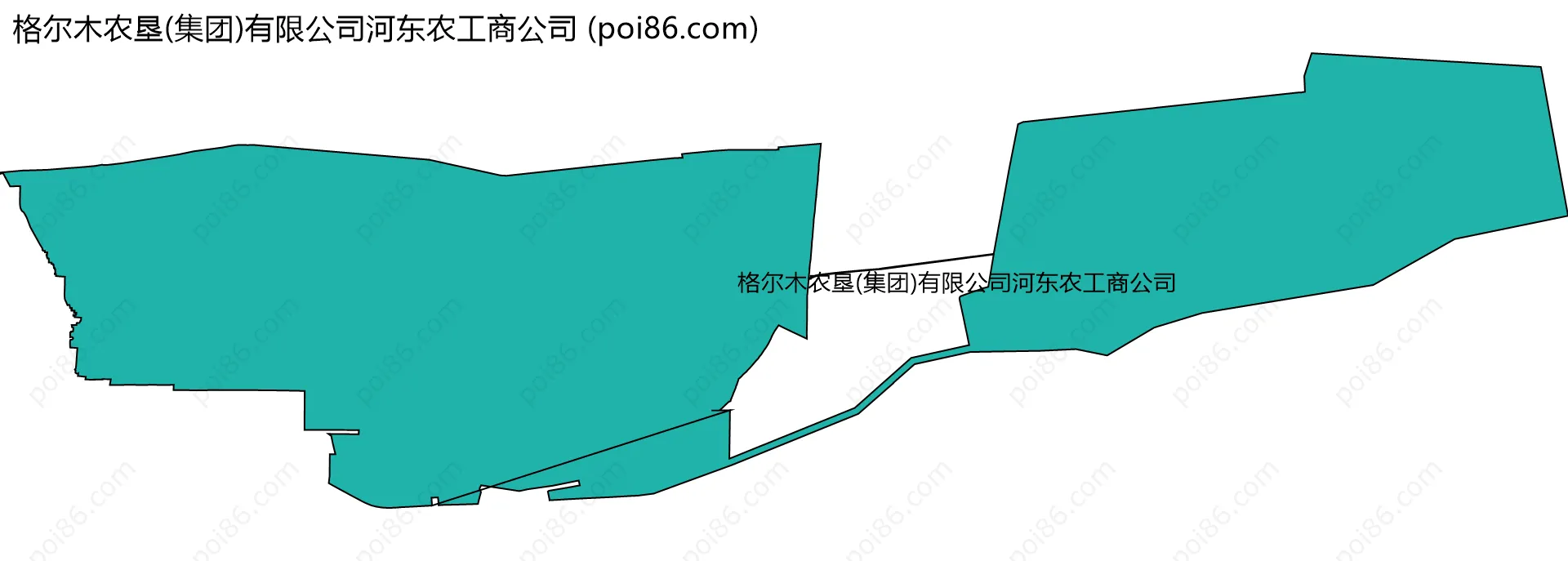 格尔木农垦(集团)有限公司河东农工商公司边界地图