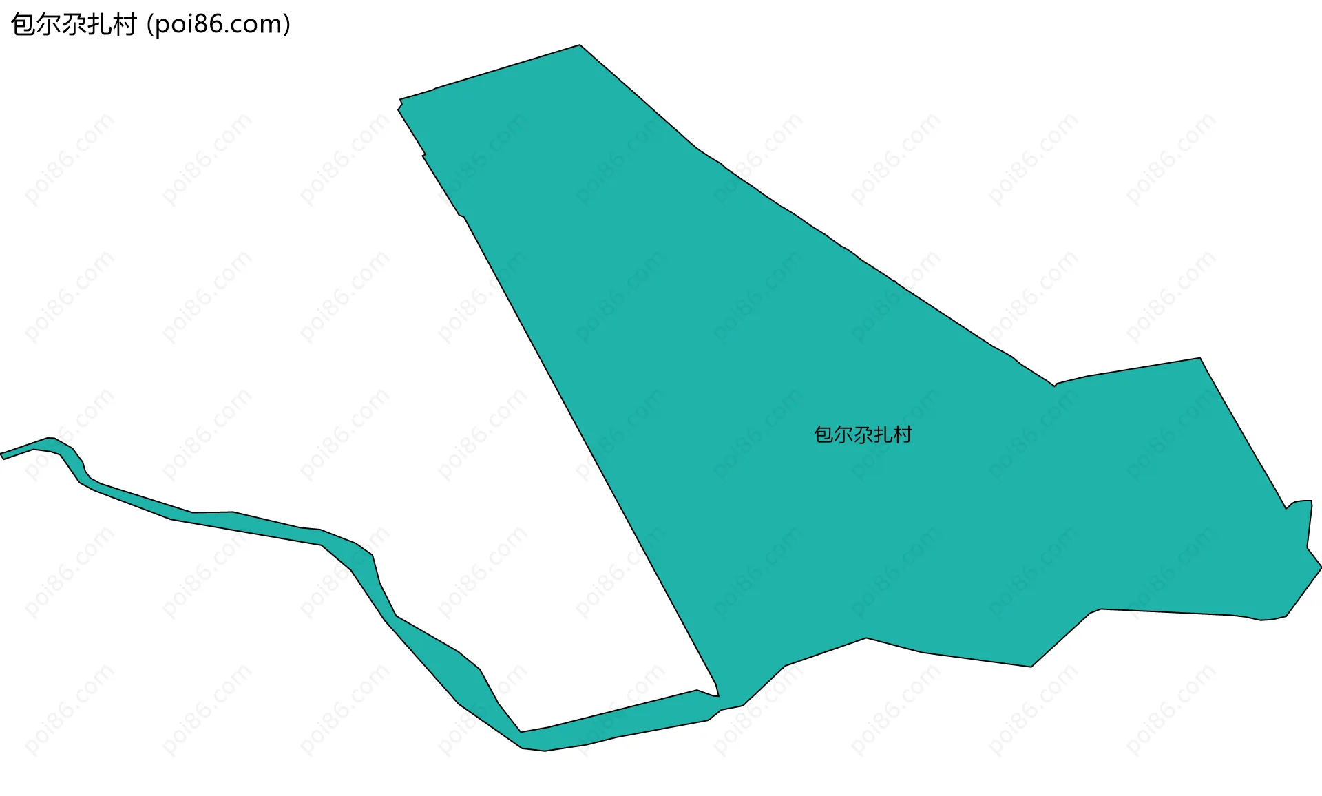 包尔尕扎村边界地图